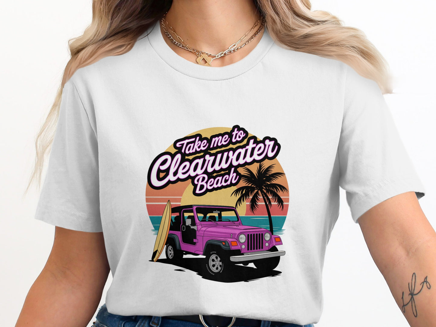 Take Me to Clearwater Beach Graphic Print Shirt product