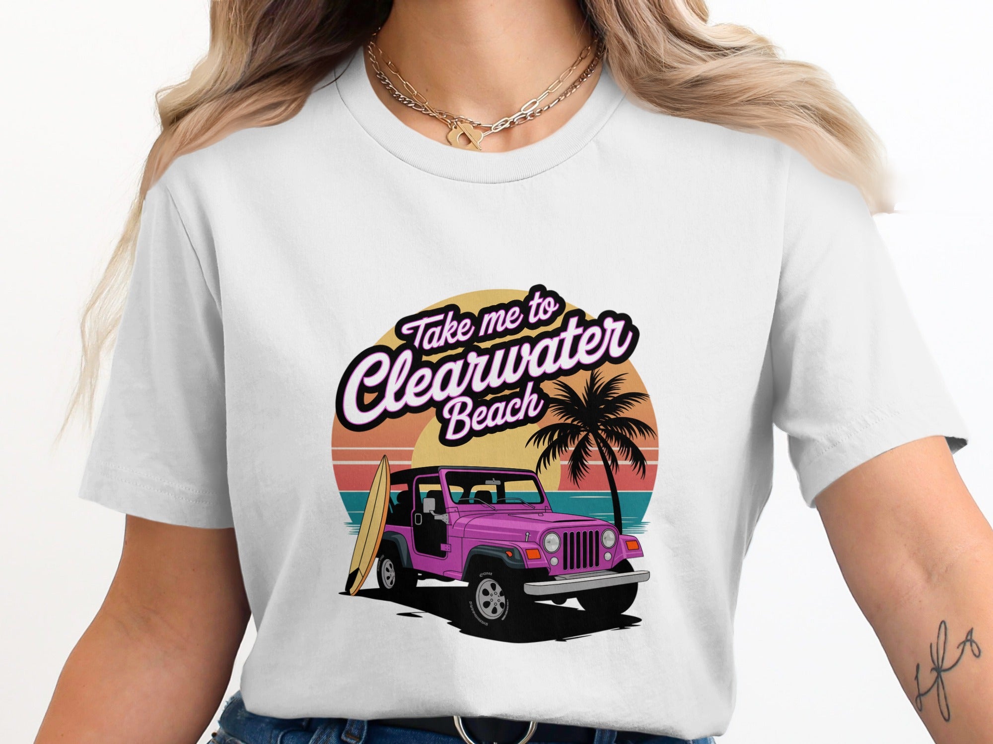 Take Me to Clearwater Beach Graphic Print Shirt product