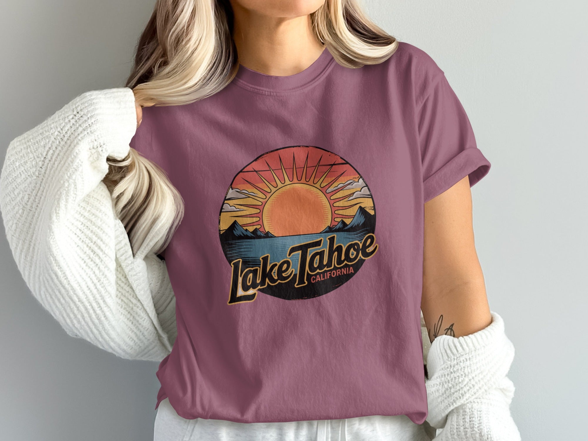 Lake Tahoe California Sunset T-Shirt product type