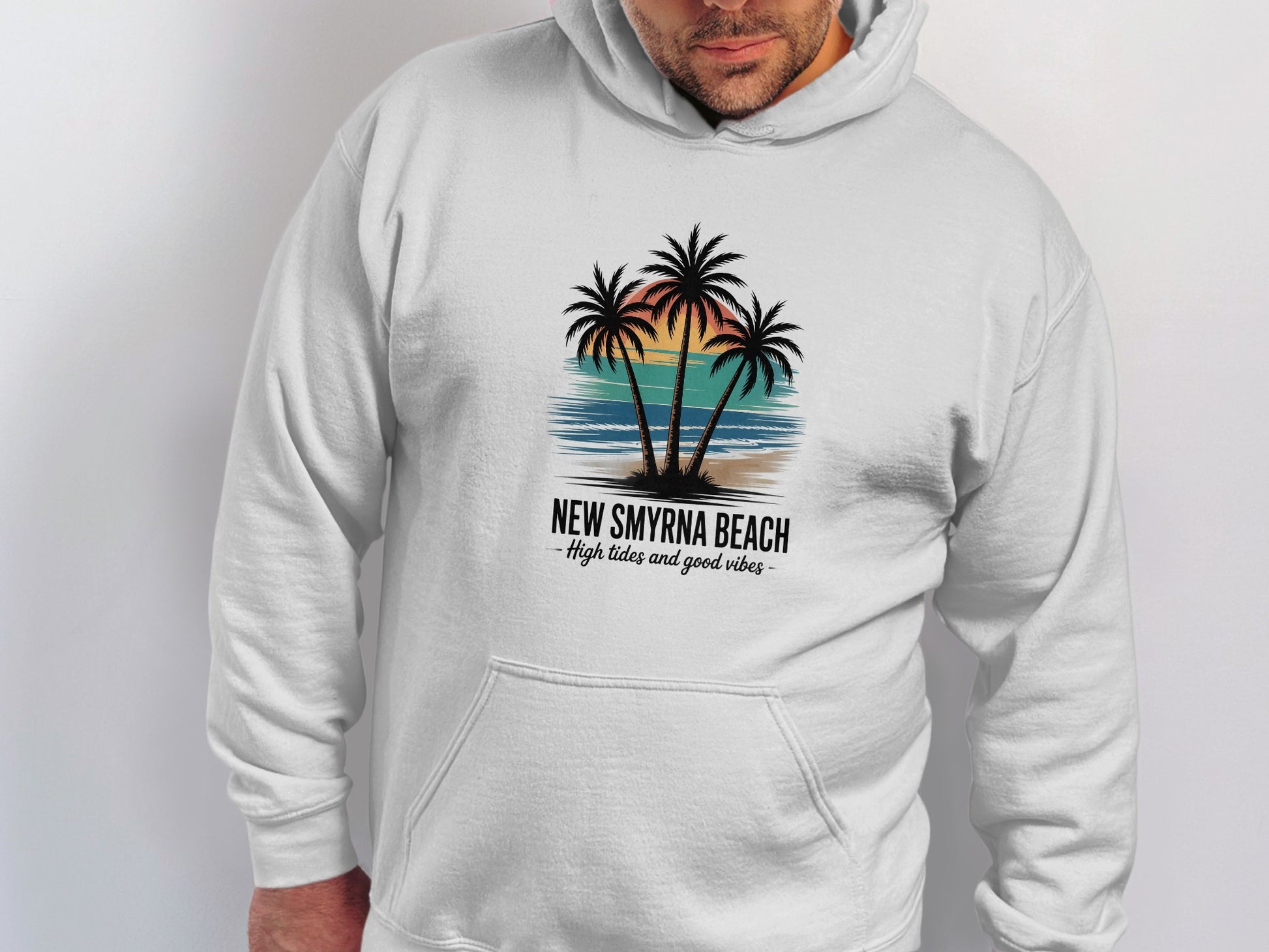 New Smyrna Beach High Tide and Good Vibes Hoodie product