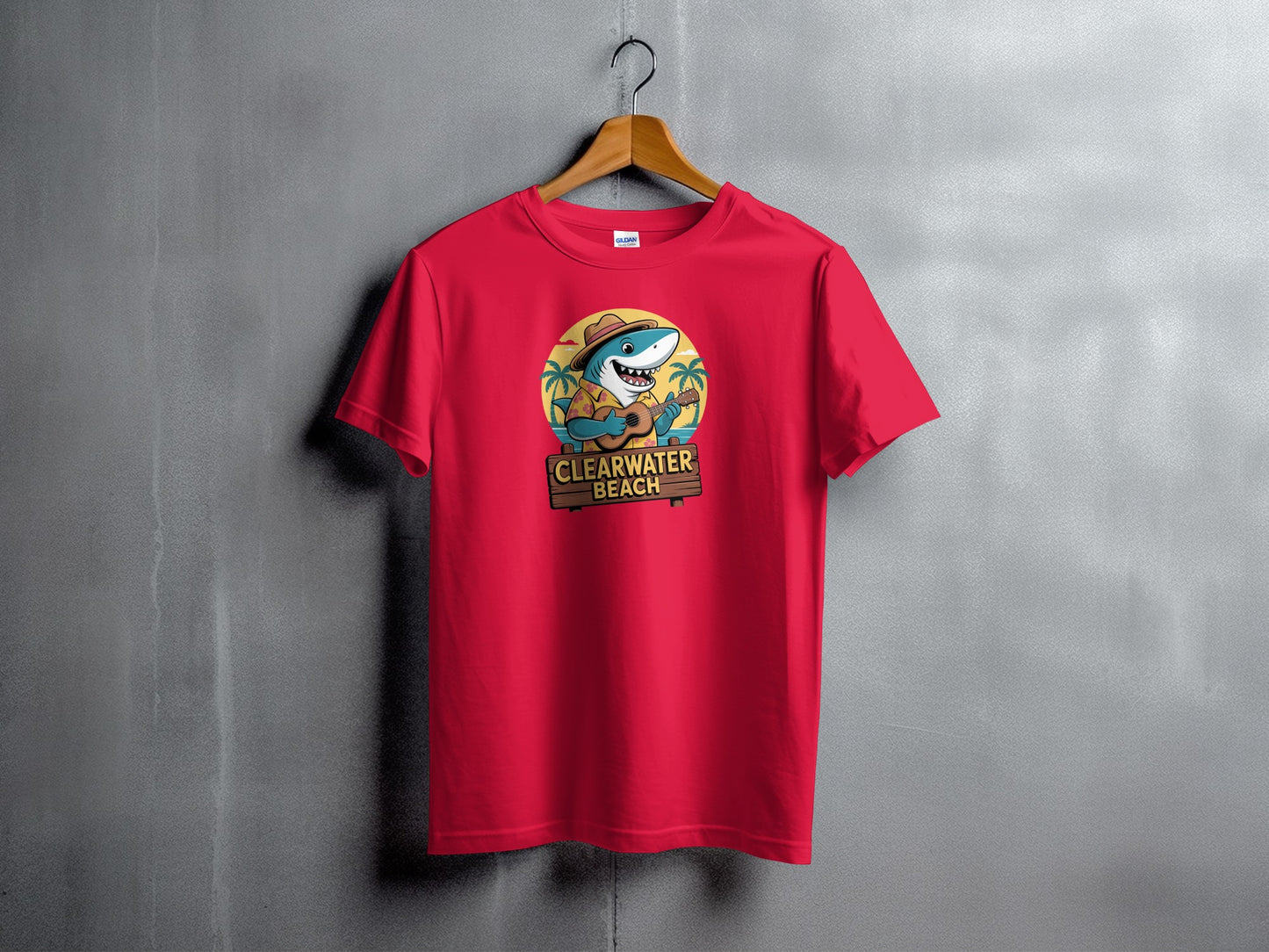 Clearwater Beach Shark Graphic TShirt product type