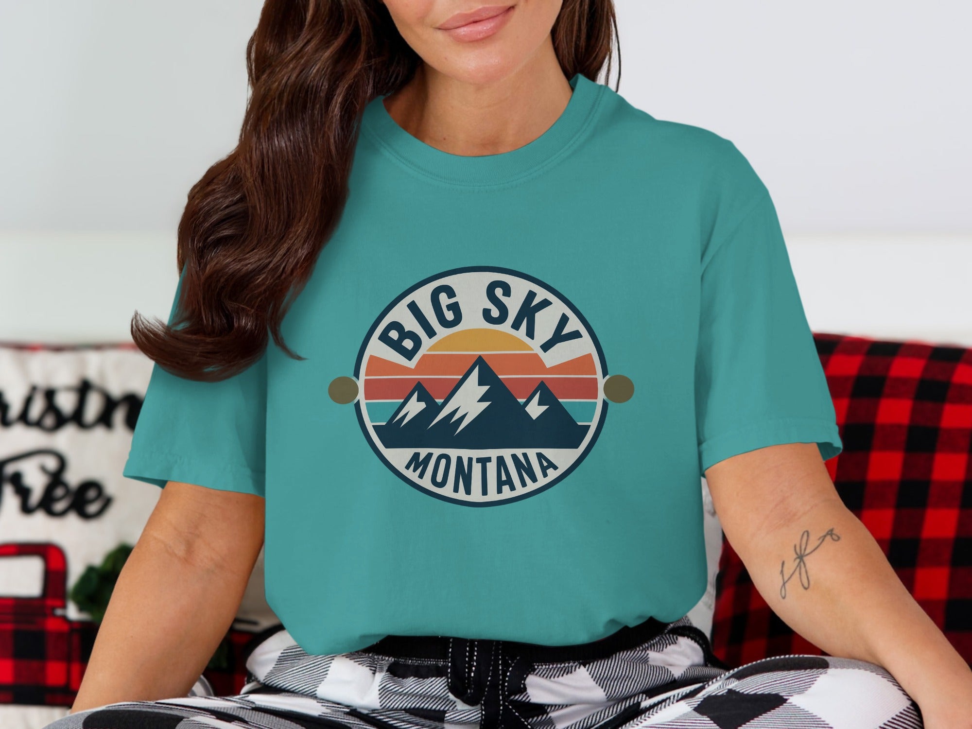 Big Sky Montana Graphic Tee Vibrant Design Product Type