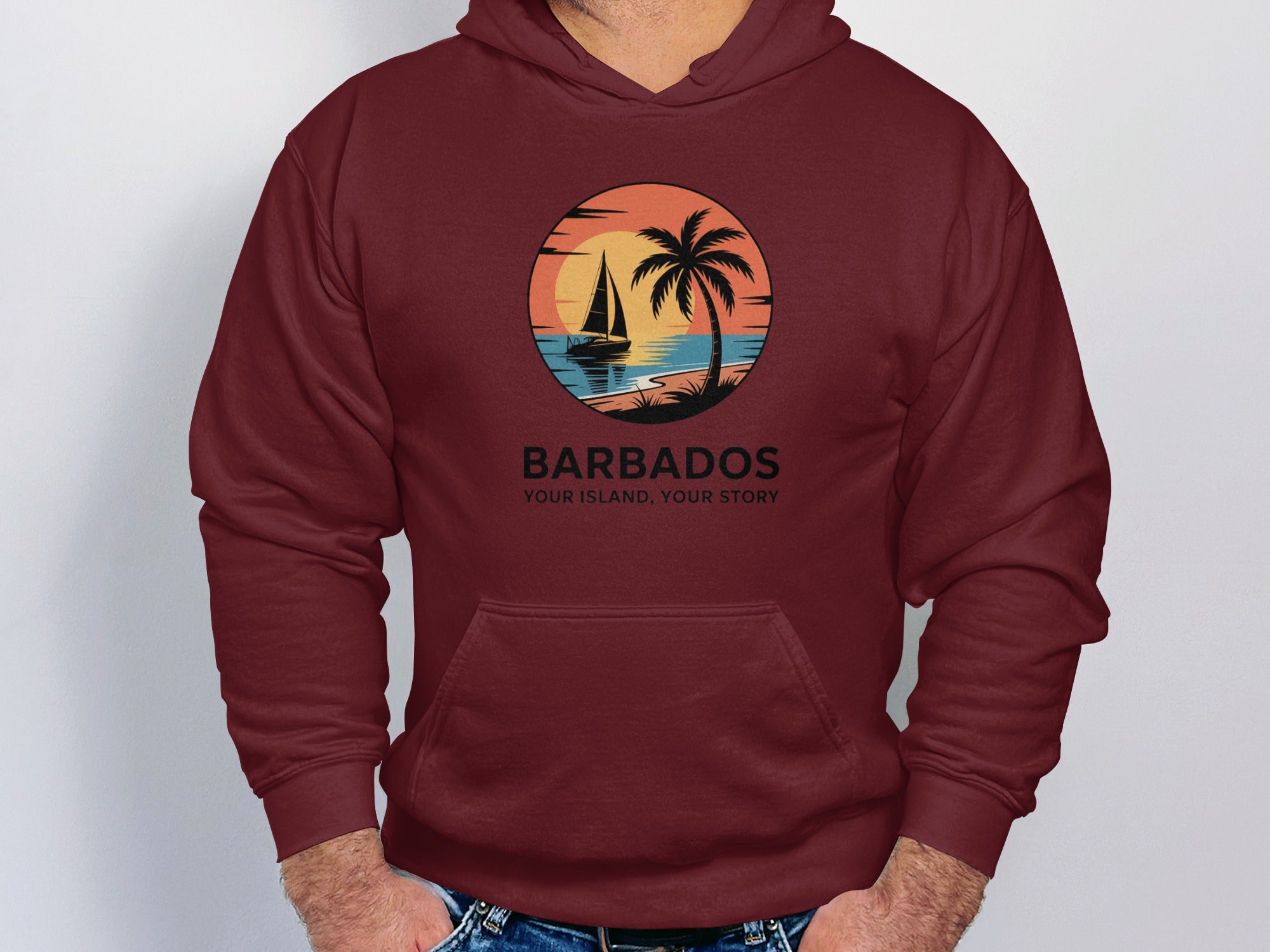 Barbados Scenic Sailboat Sunset Hoodie product