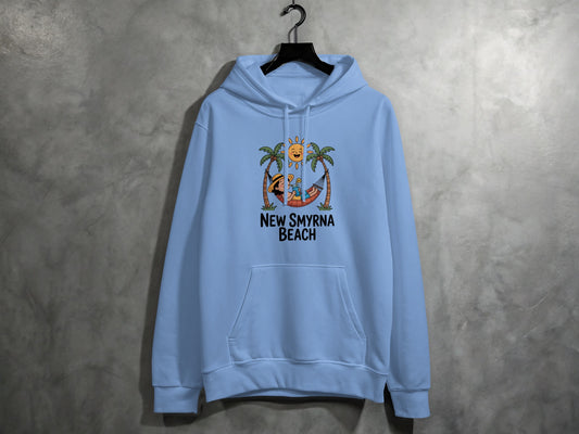 New Smyrna Beach Relaxing Palm Trees Hoodie product