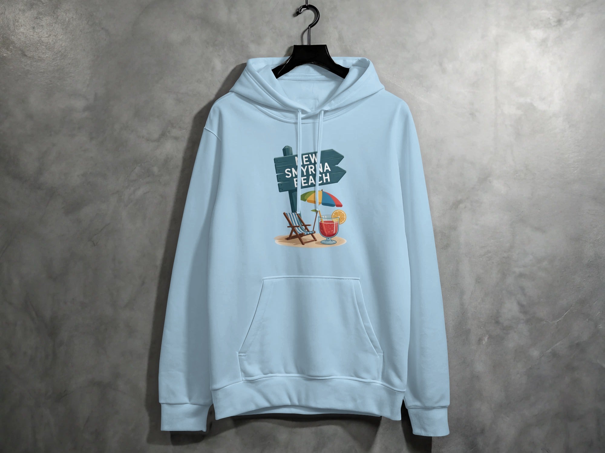 New Smyrna Beach Chair and Drink Hoodie product