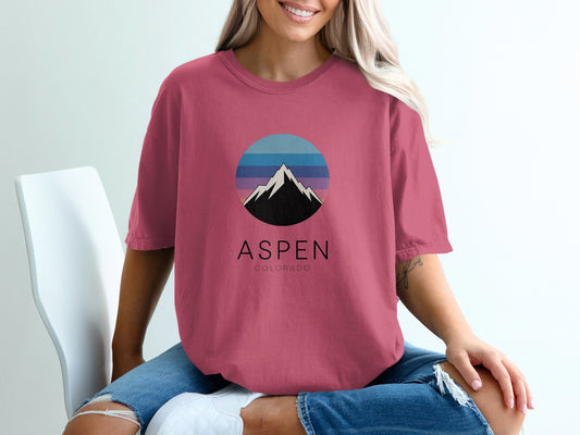Aspen Colorado Graphic Print T-Shirt Casual product