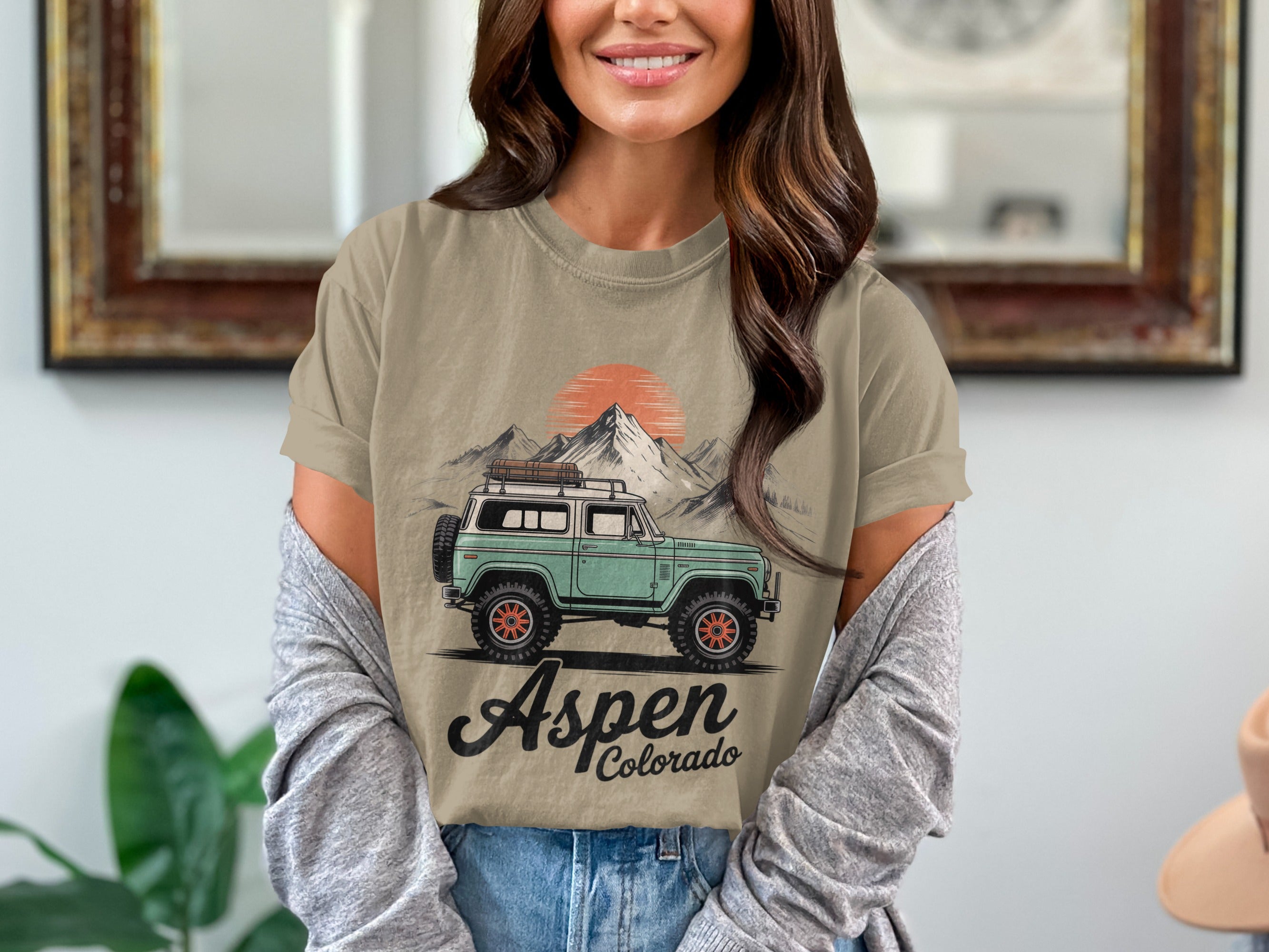 Aspen Colorado Vintage Style Graphic Tee Shirt product