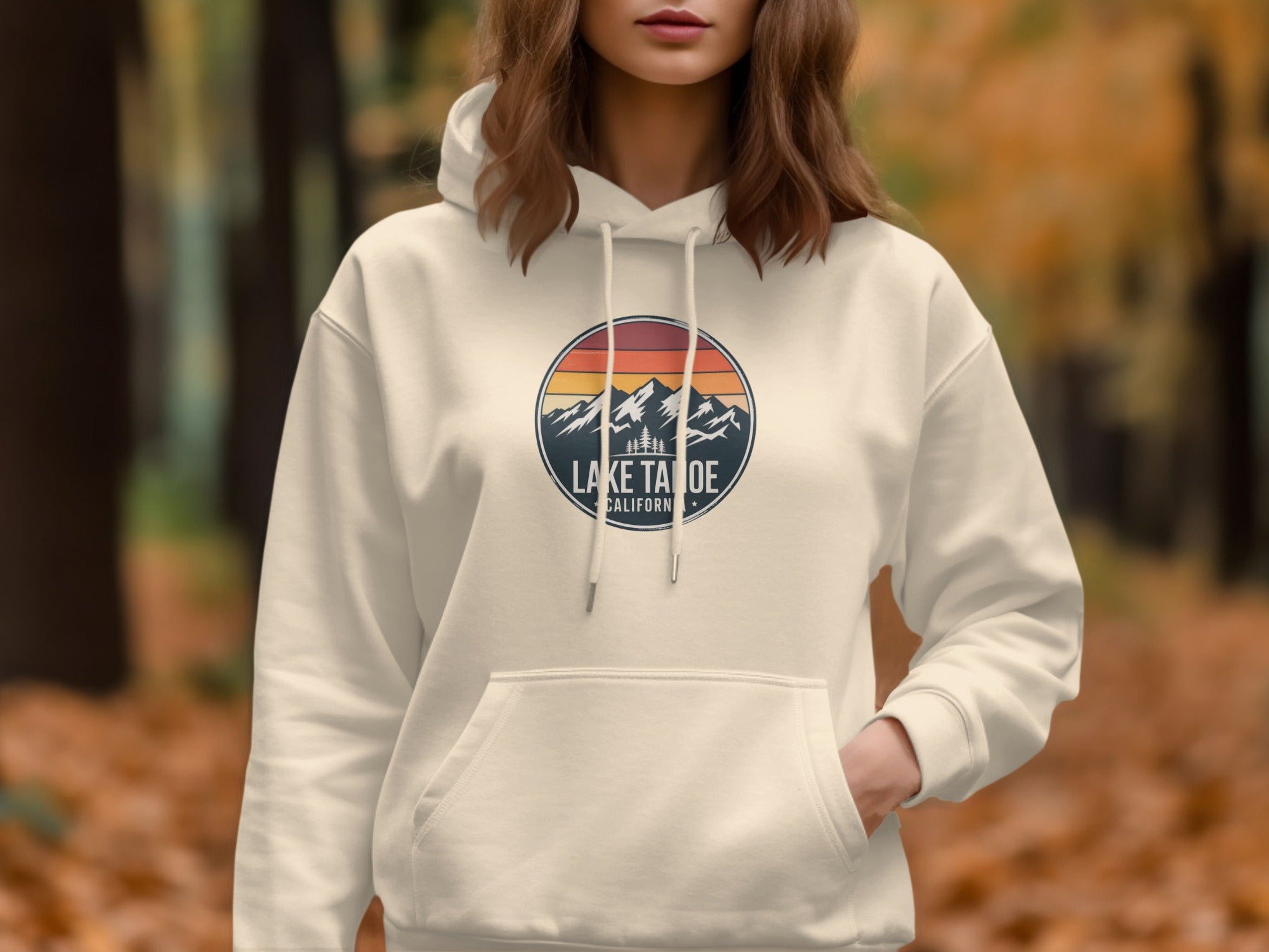 Vintage Lake Tahoe California Hoodie for Outdoors