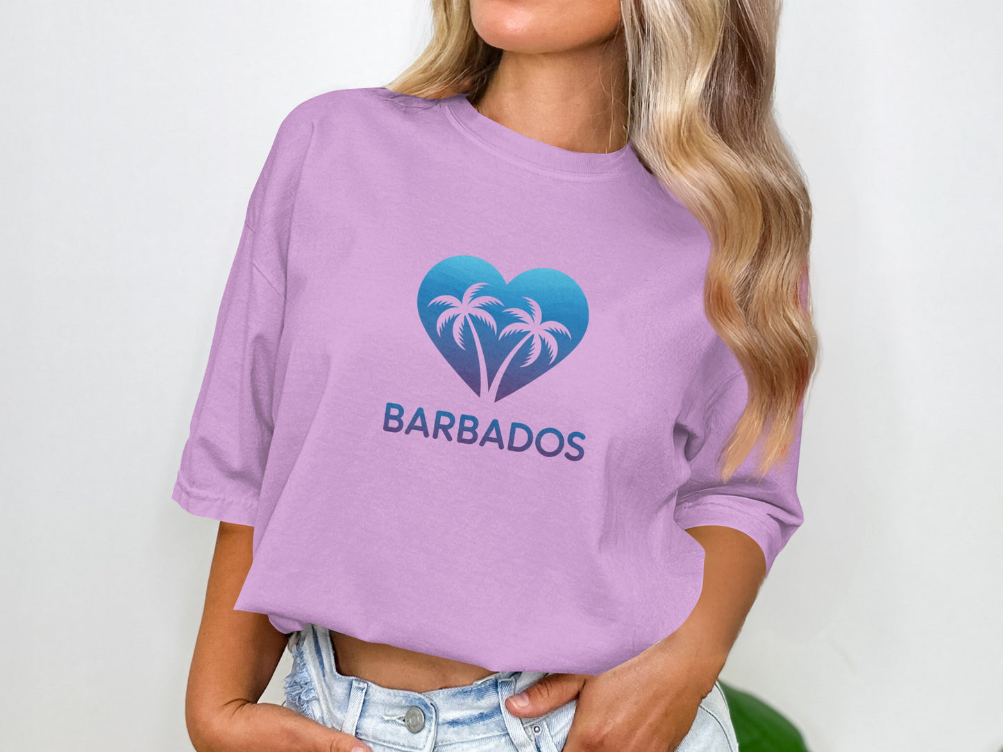 Barbados Palm Heart Design Casual Shirt product type