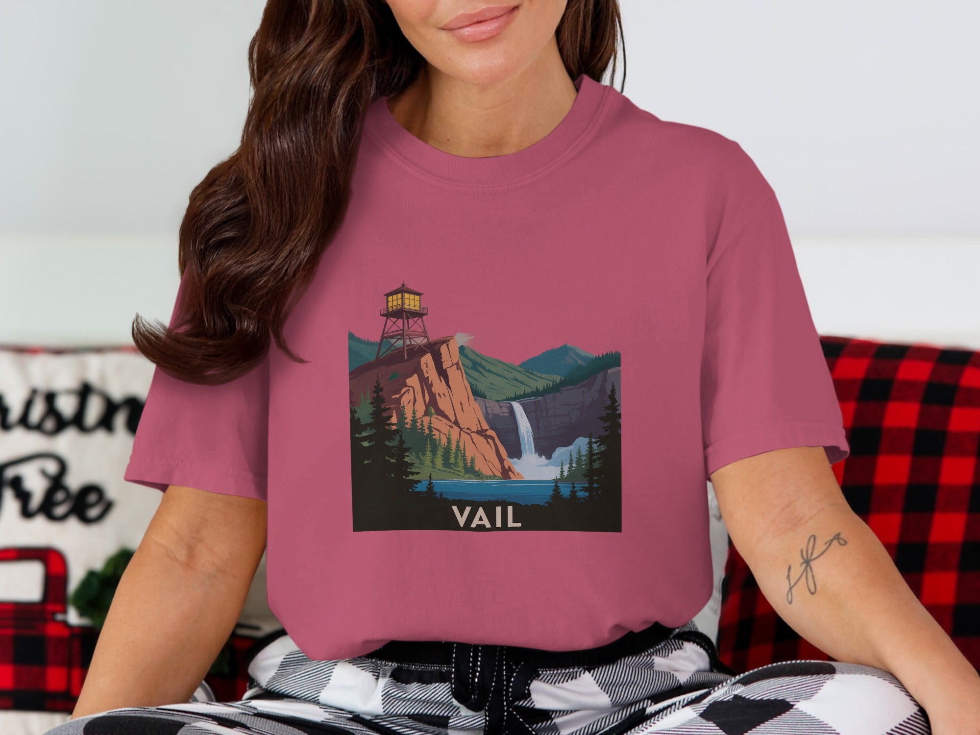 Vail Scenic Waterfall Graphic Tee Shirt product