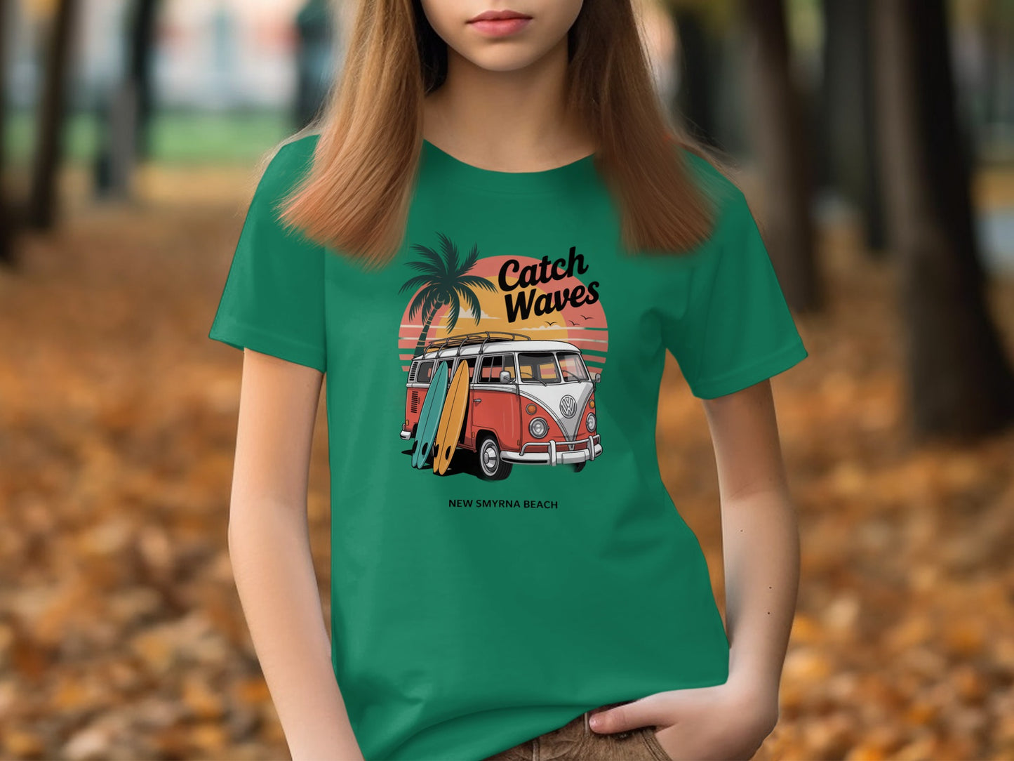 Catch Waves New Smyrna Beach Graphic Tee product type