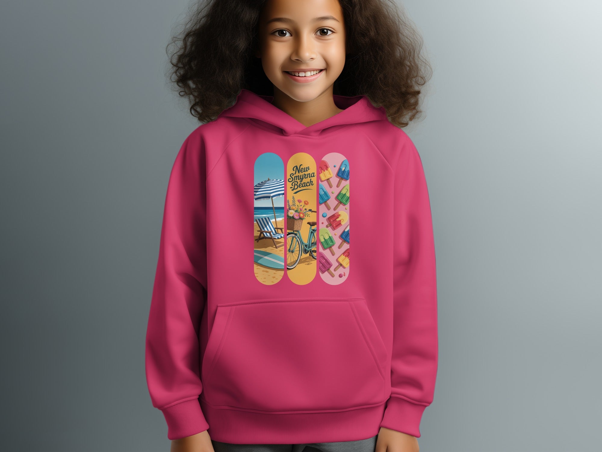 Colorful Beach Theme Design Hoodie product type