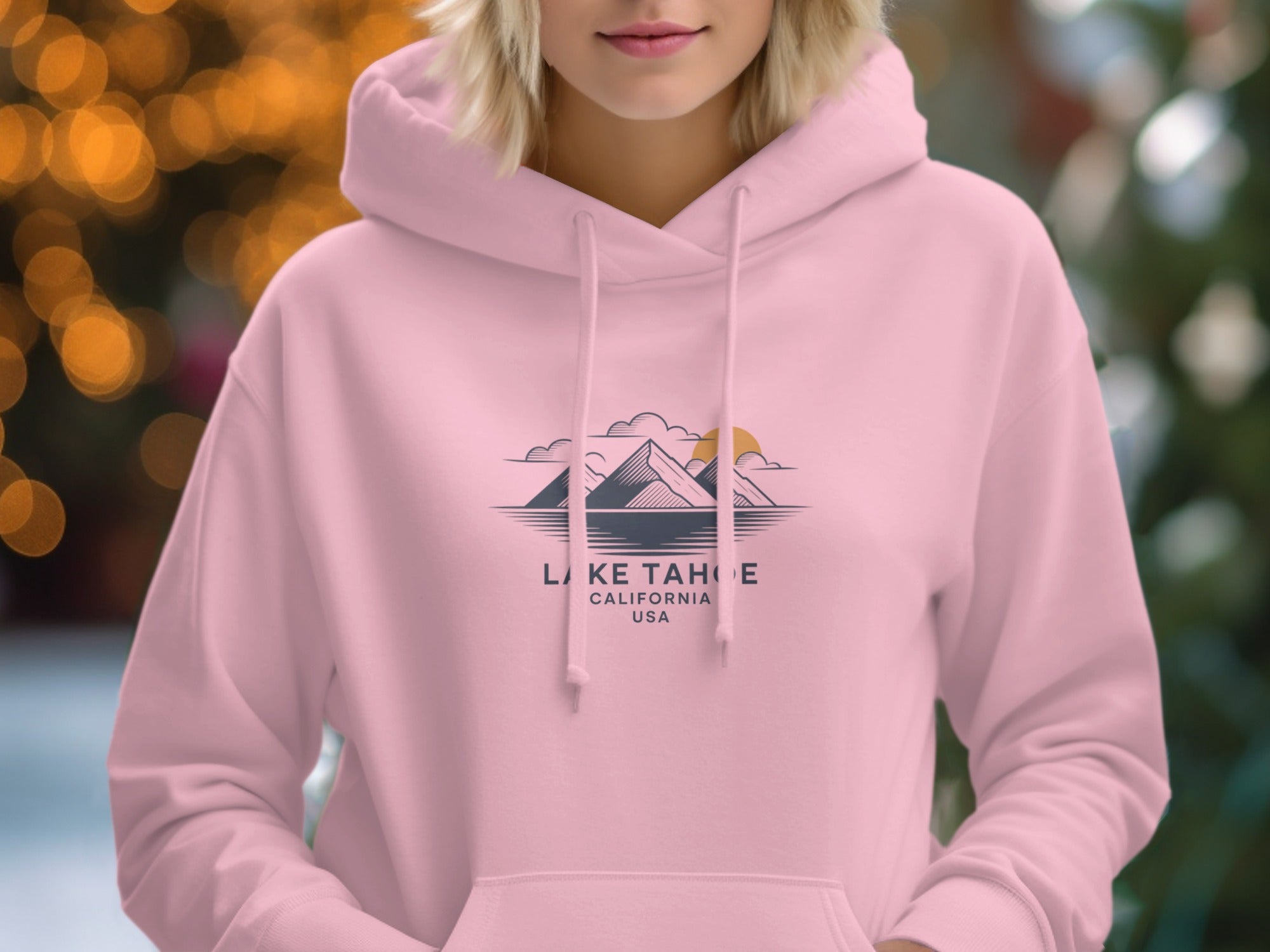 Lake Tahoe California USA Pink Hoodie product