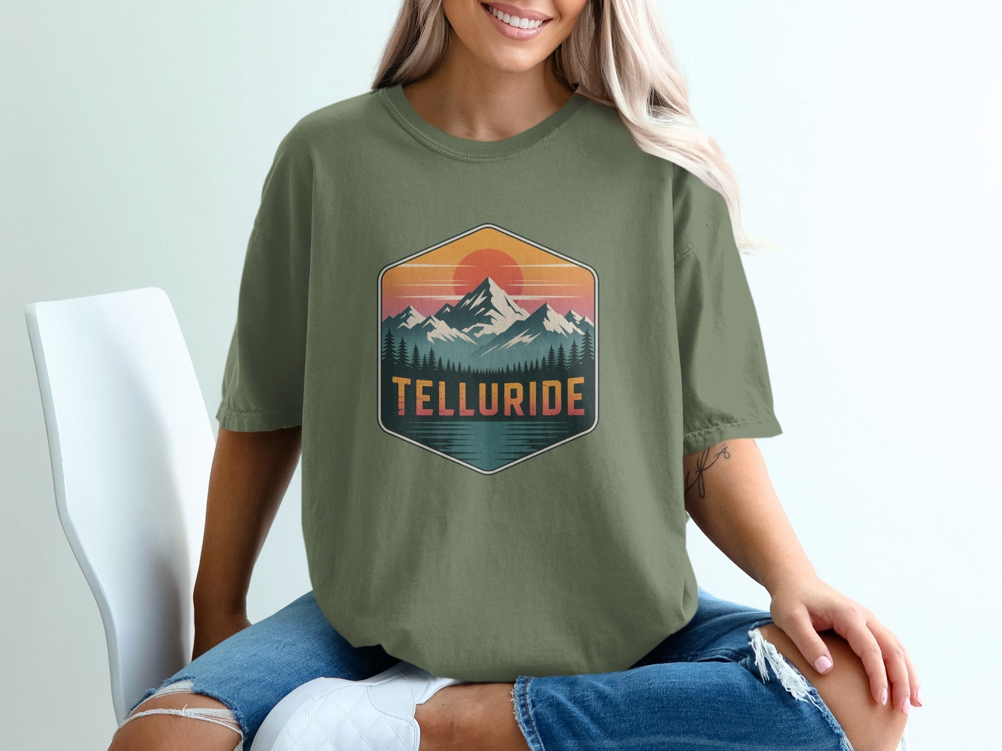 Telluride Mountain Scenic Graphic Tee Shirt product