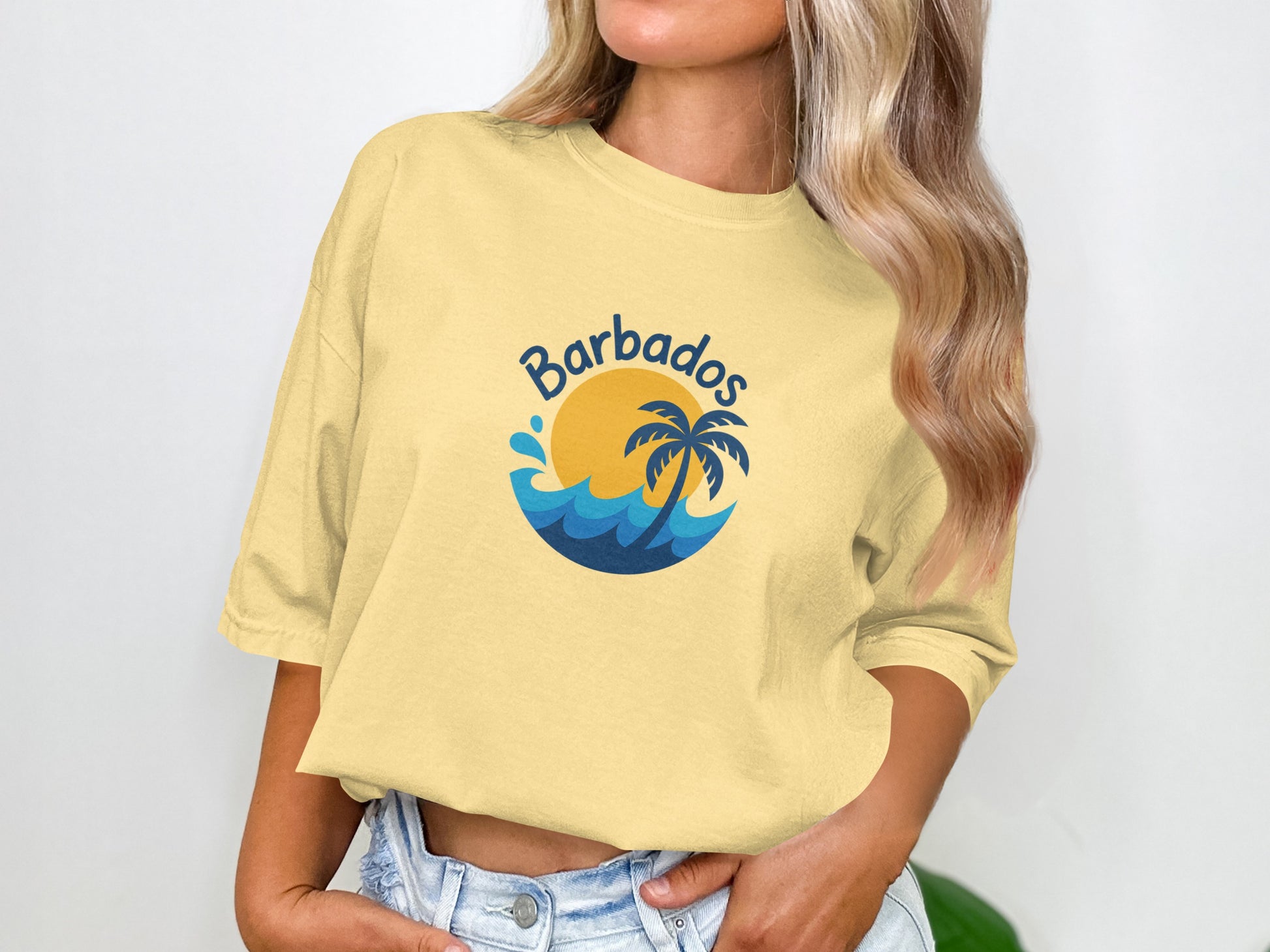 Stylish Barbados Beach Sunset Graphic T-Shirt product