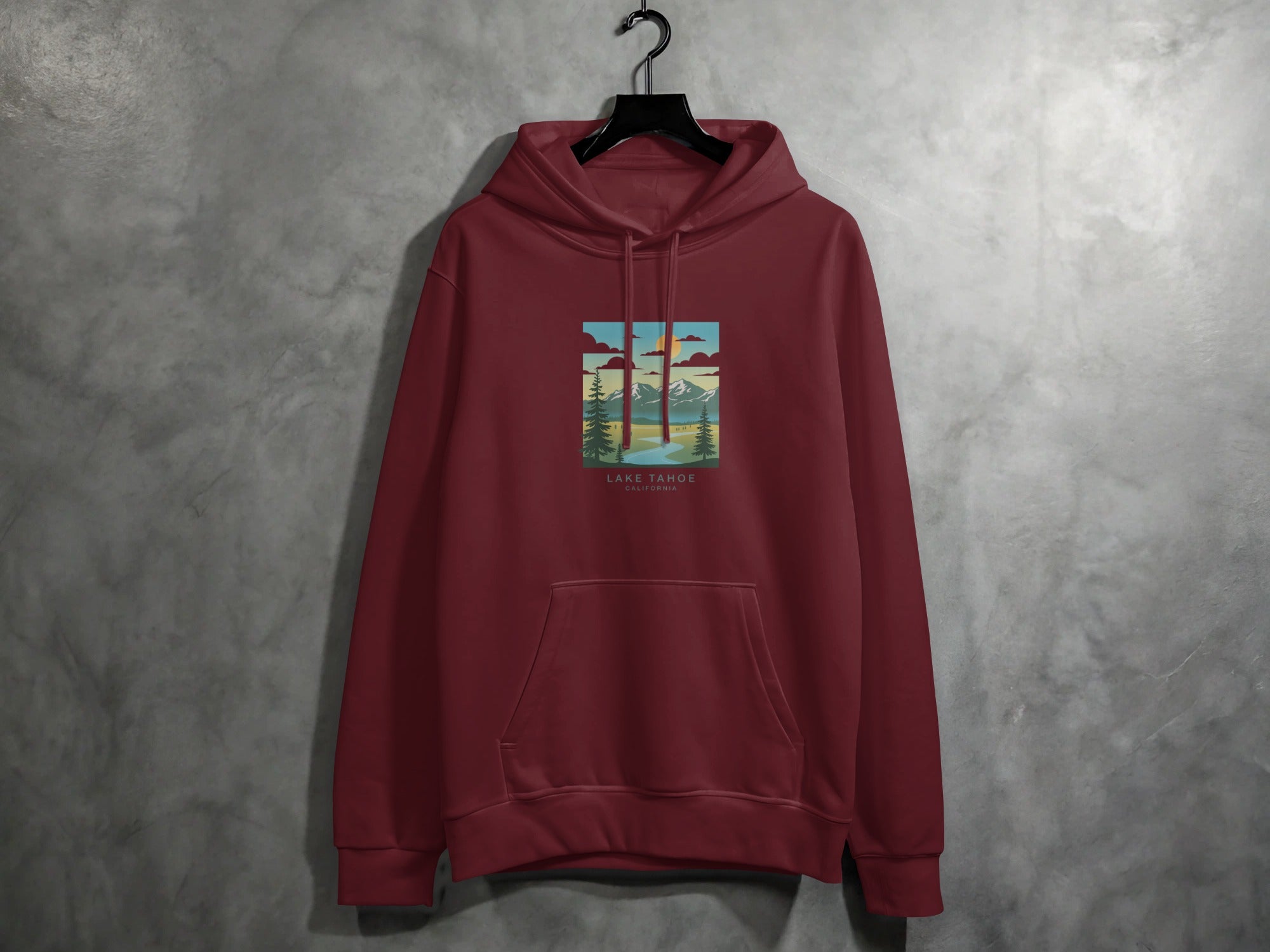 Cozy Lake Tahoe Adventurer Graphic Hoodie