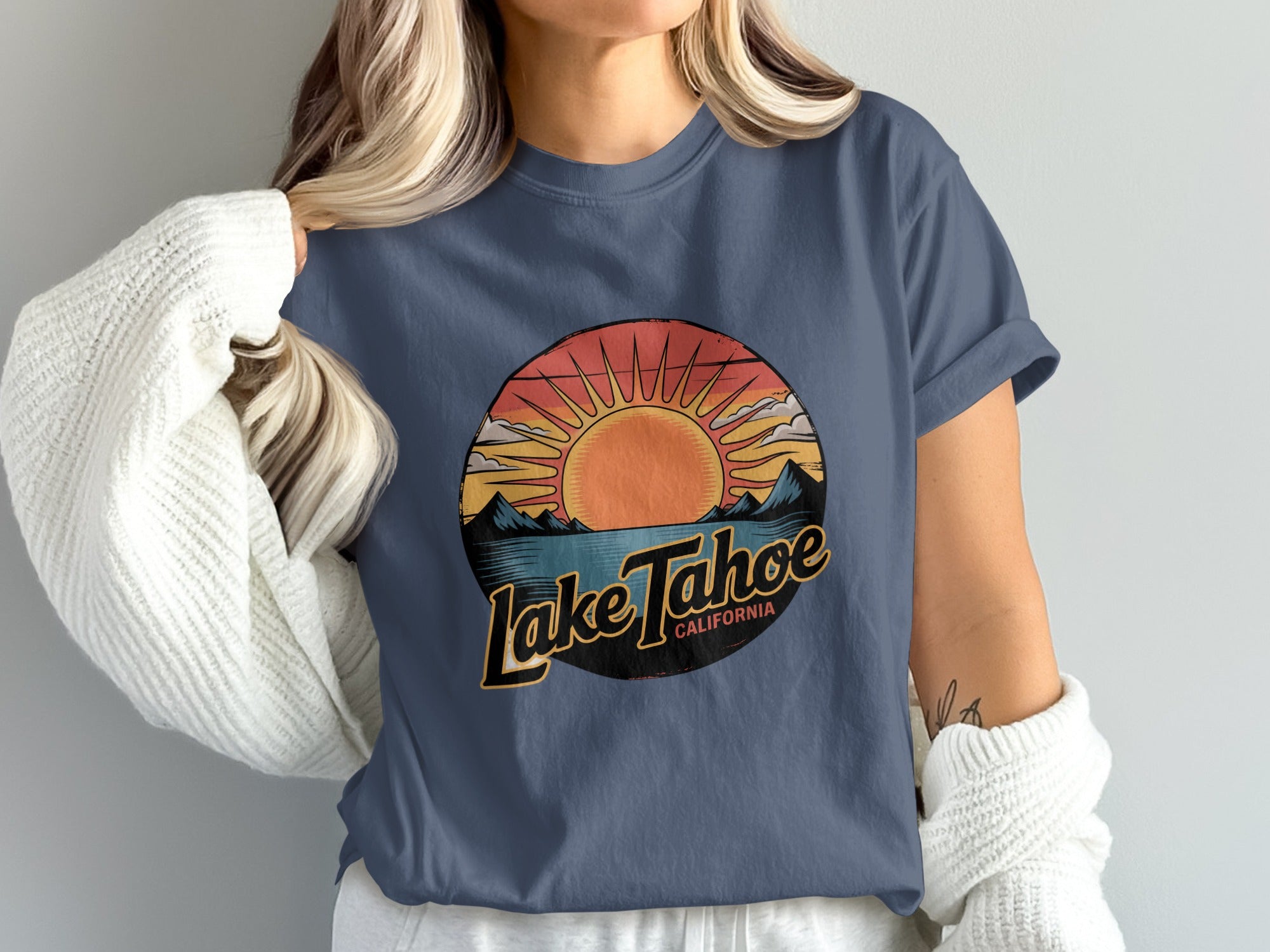Lake Tahoe California Scenic Graphic T-shirt product