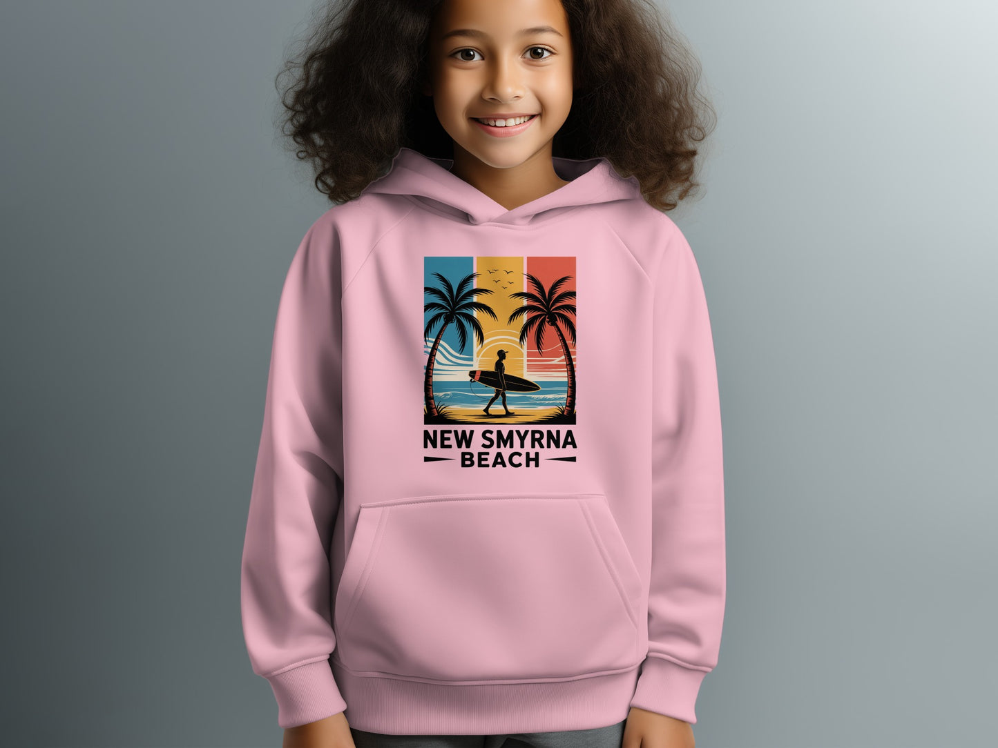 New Smyrna Beach Surfer Sunset Hoodie product