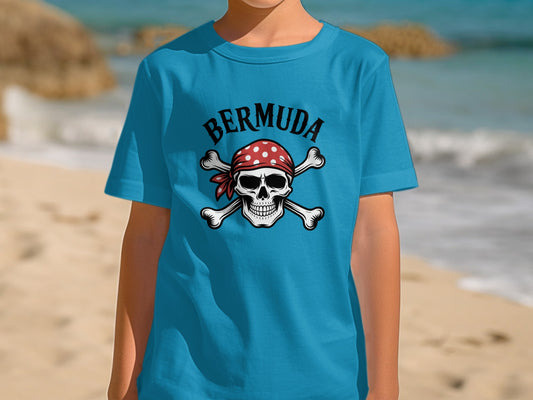 Bermuda Pirate Skull and Crossbones T-Shirt product type