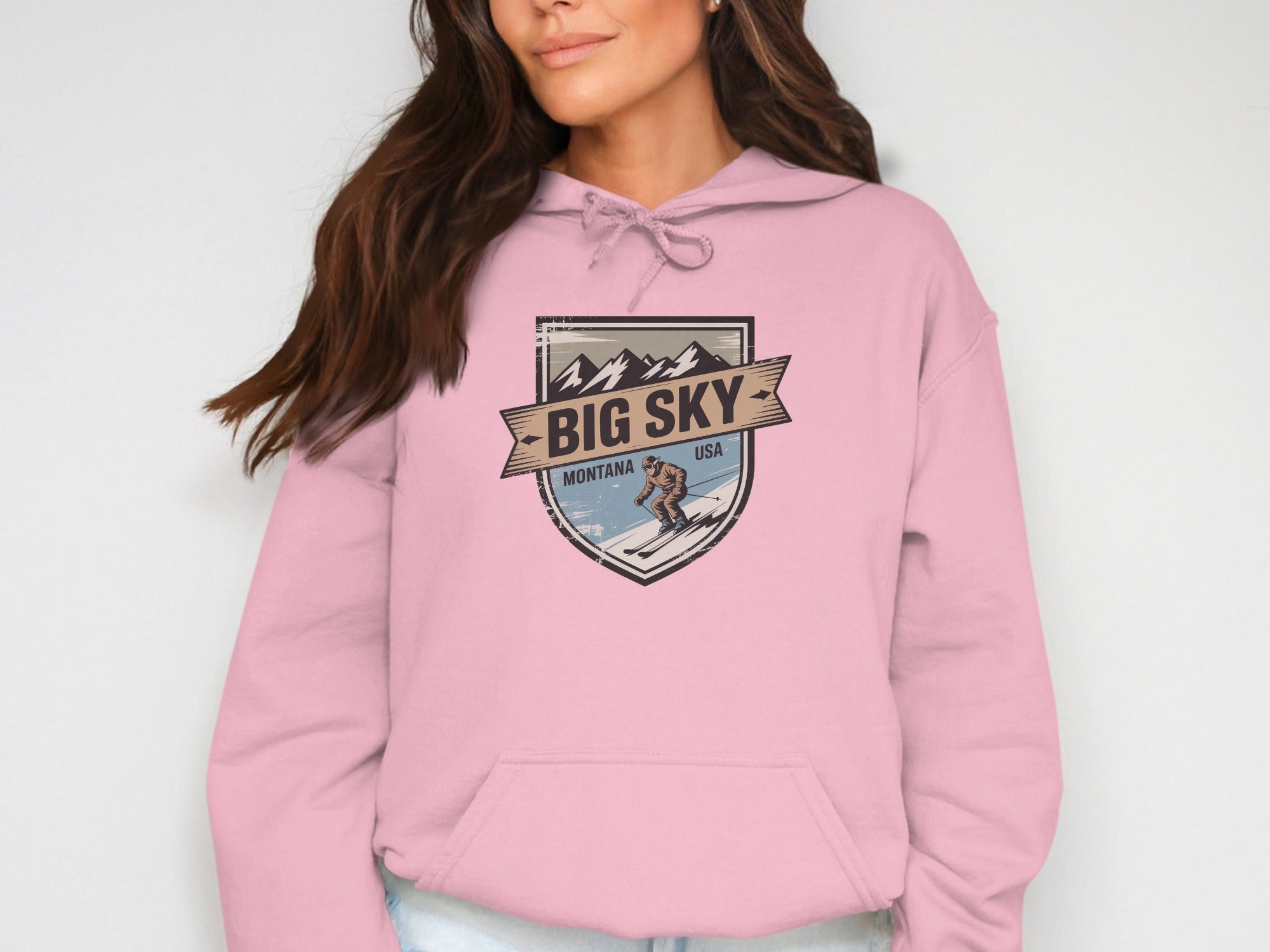 Big Sky Montana USA Iconic Design Hoodie