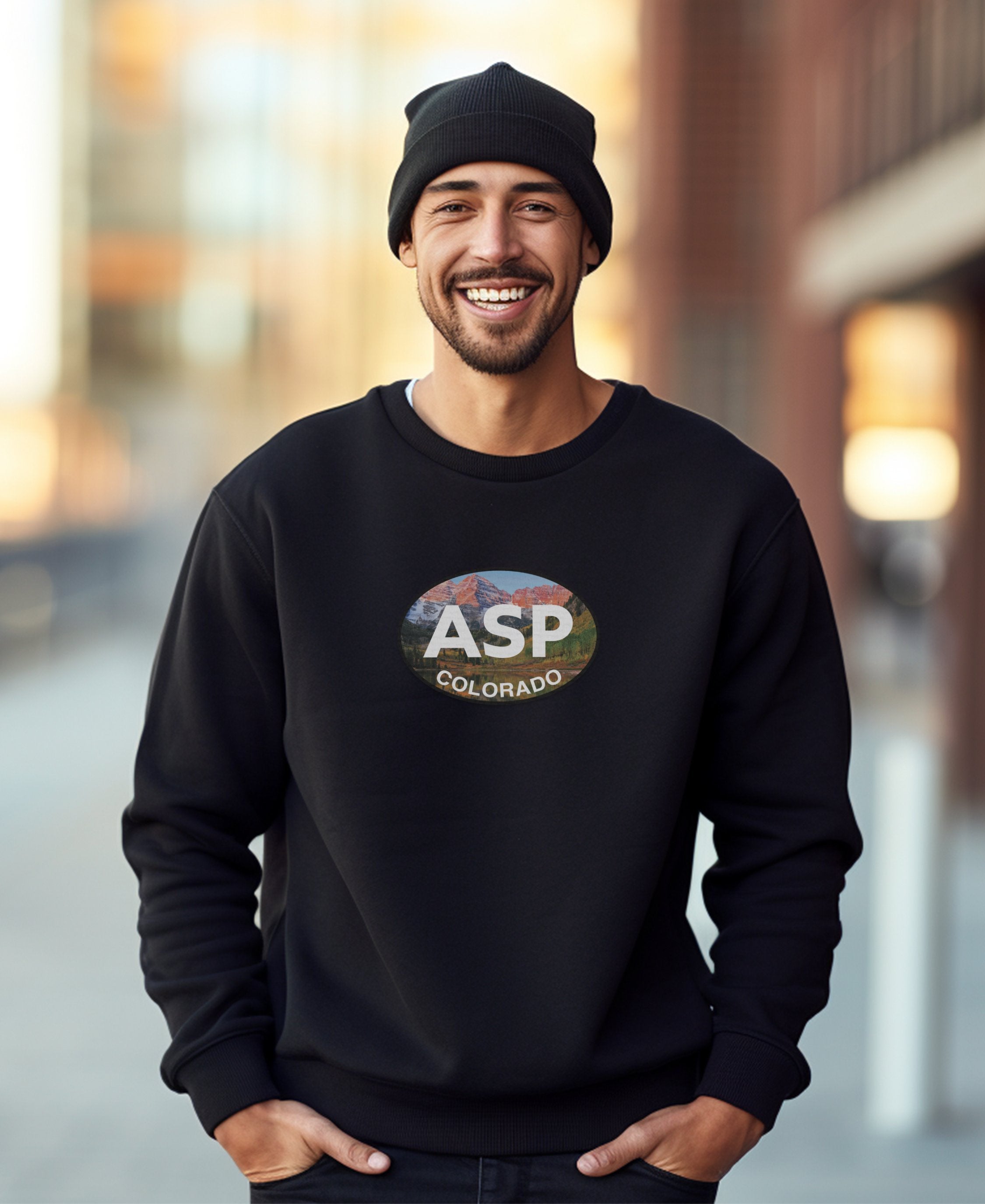 ASP Colorado Mountain Scene Graphic Sweater product