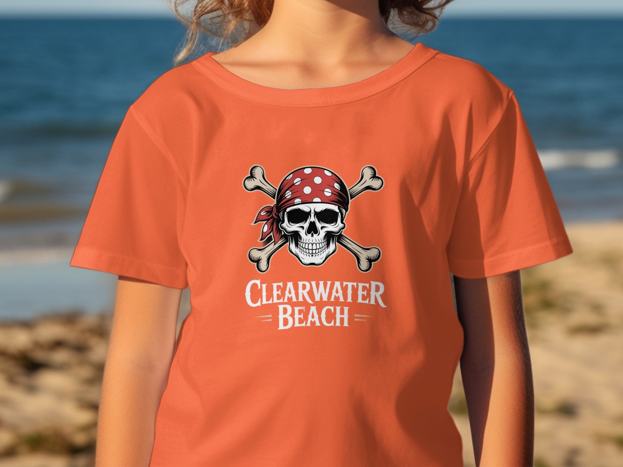 Skull and Crossbones Clearwater Beach T-shirt product