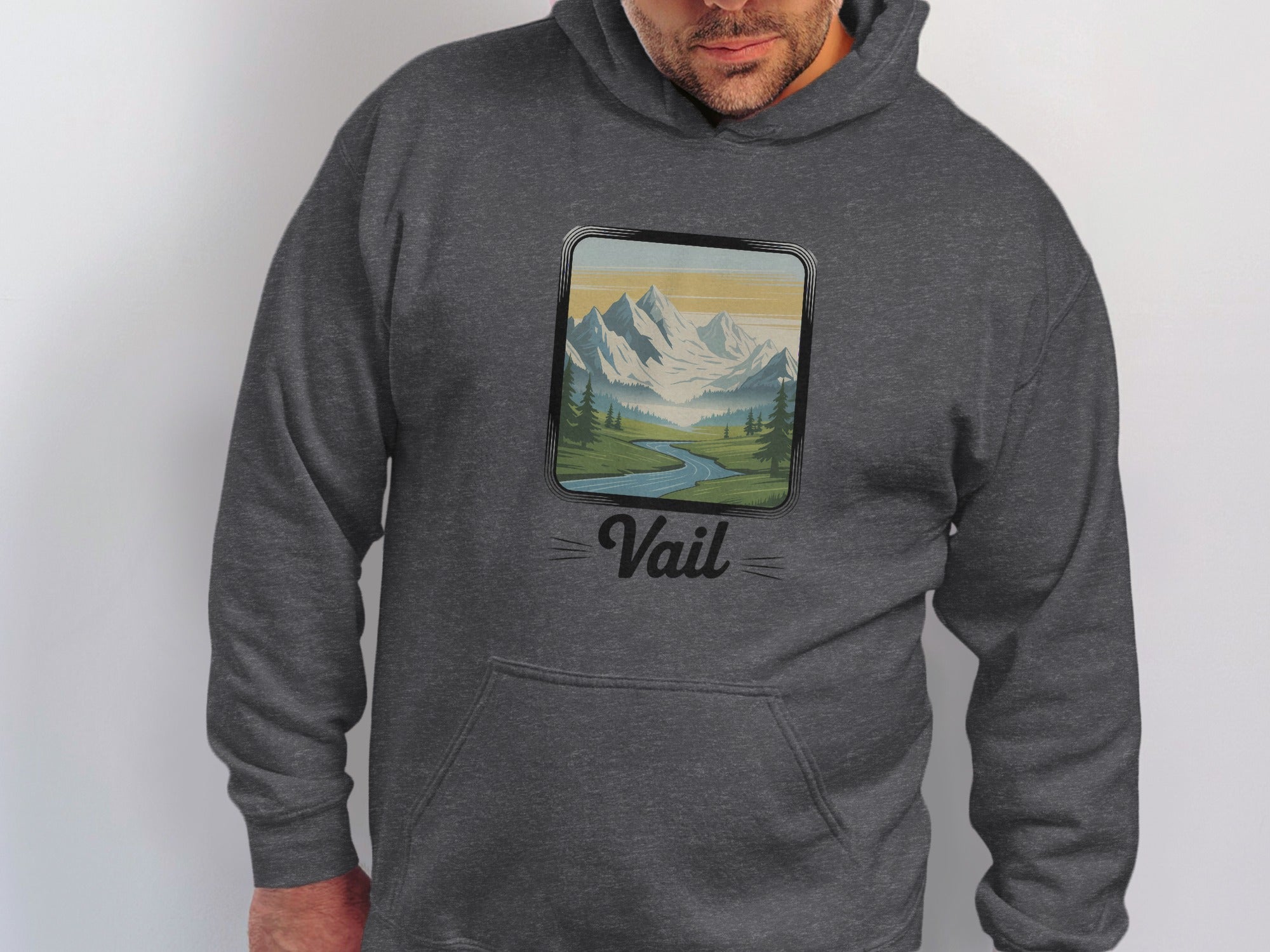 Vail Mountain Graphic Hoodie Comfortable Casual product type
