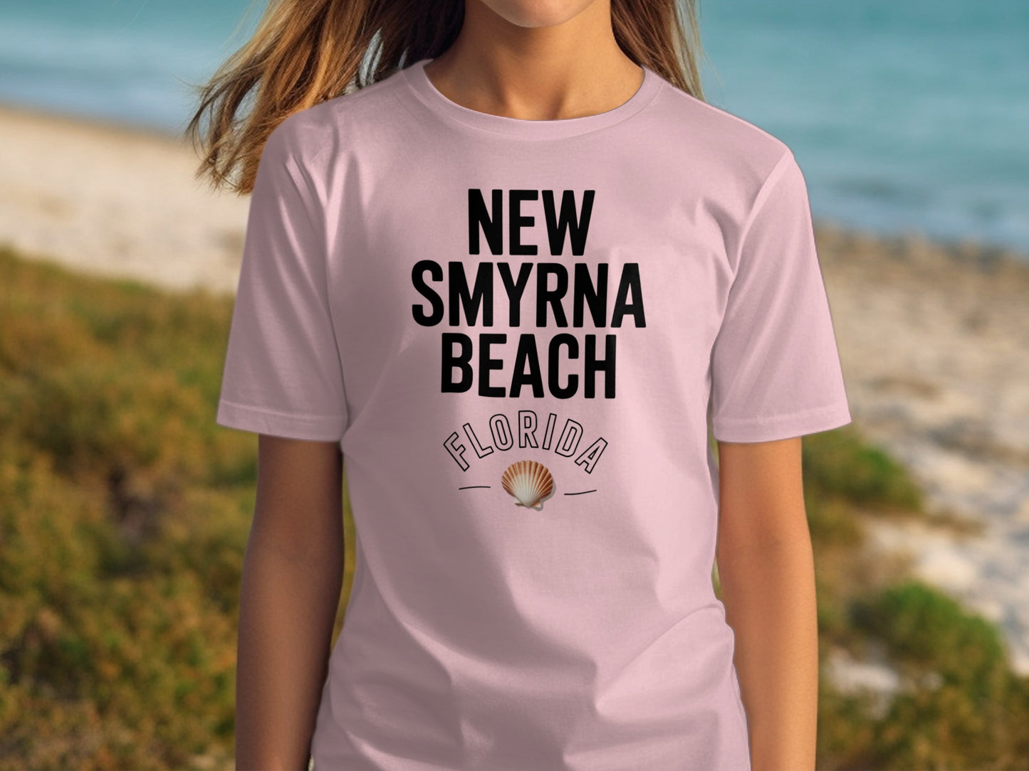 New Smyrna Beach Florida Shell T-shirt product type
