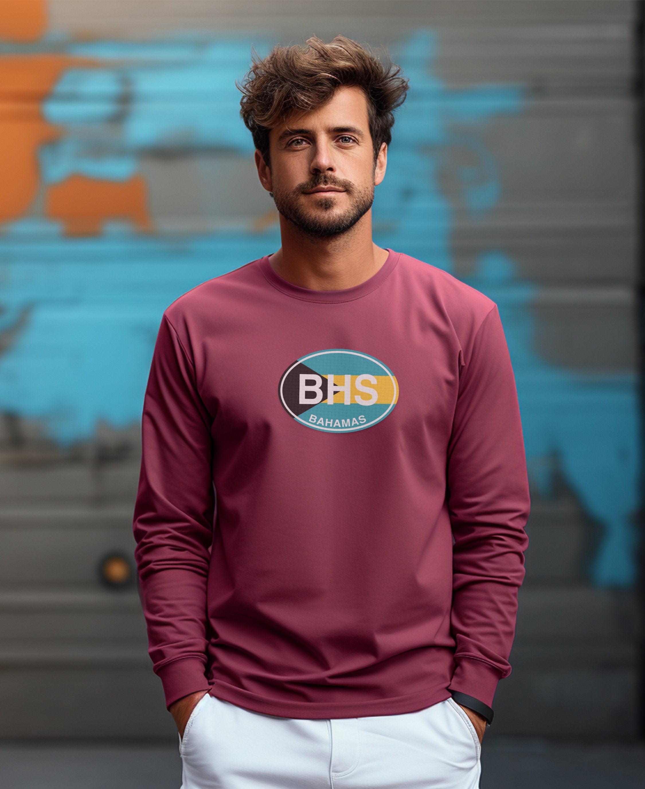 Bahamas Junkanoo Festival and Island Vibes Mens Long Sleeve T Shirt