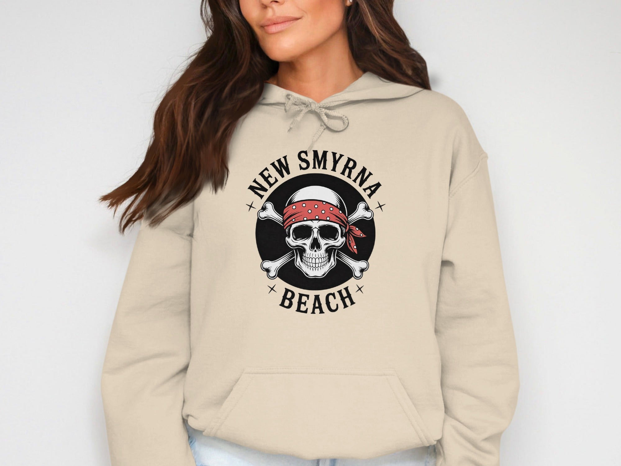 New Smyrna Beach Skull Pirate Hoodie product