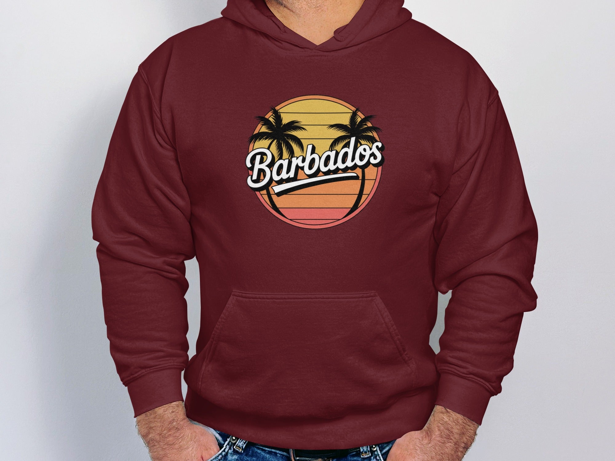 Barbados Vintage Sunset Graphic Hoodie product