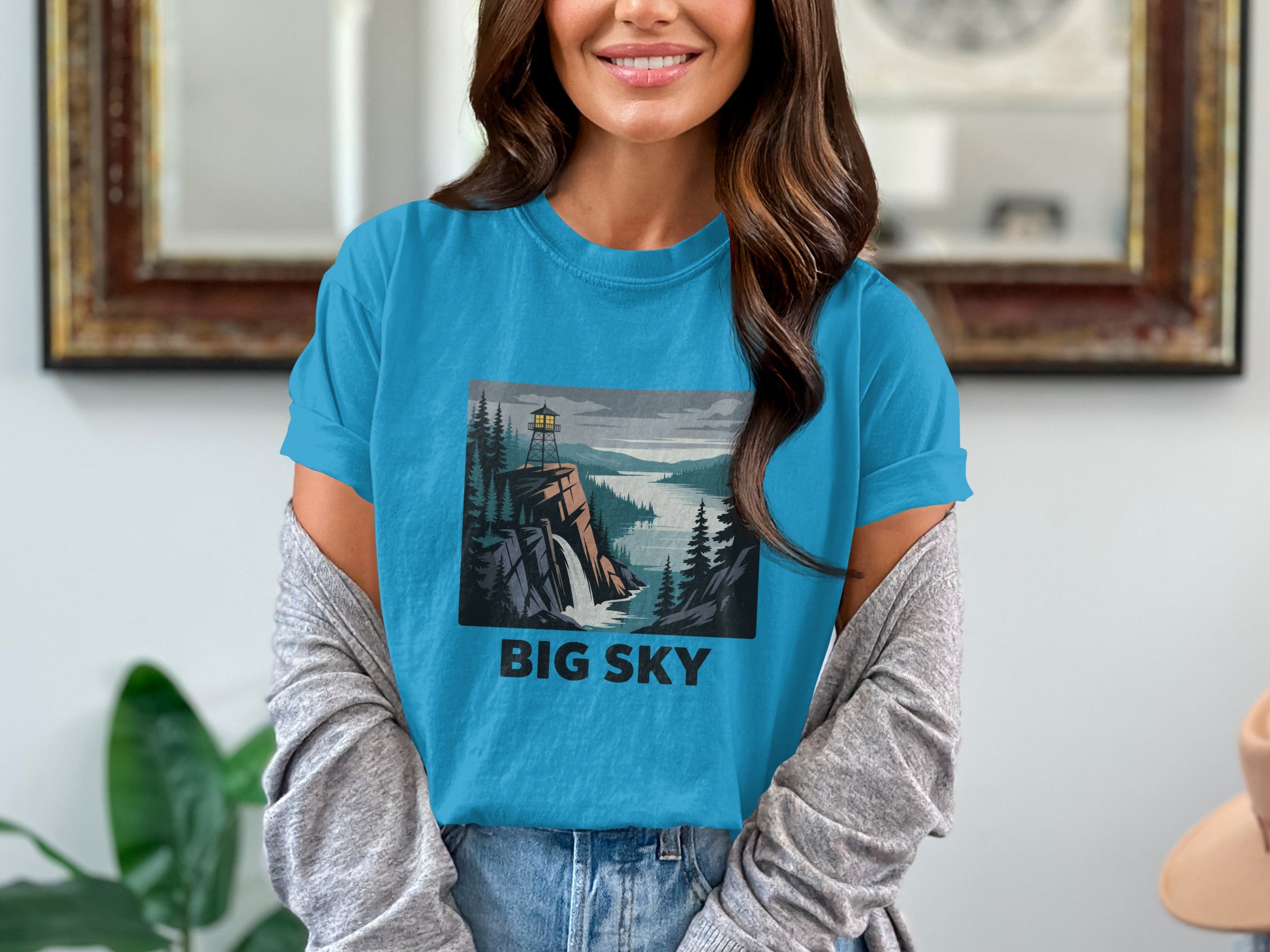 Big Sky Nature Scene Graphic Tee Shirt product type