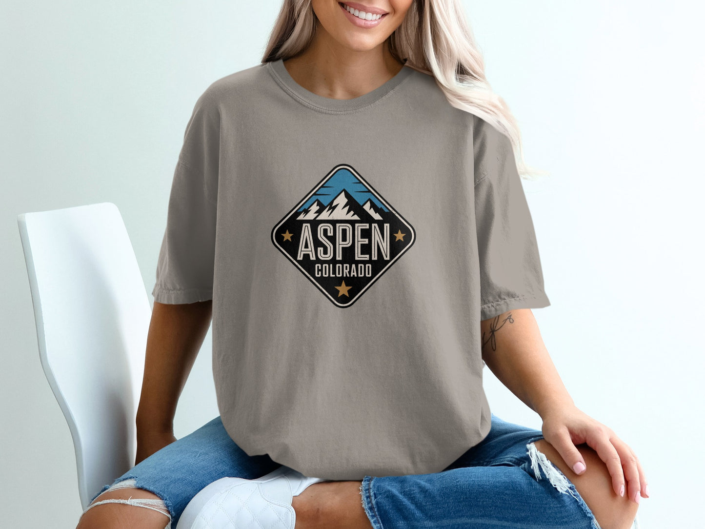 Aspen Colorado Mountain Graphic Tee Shirt product