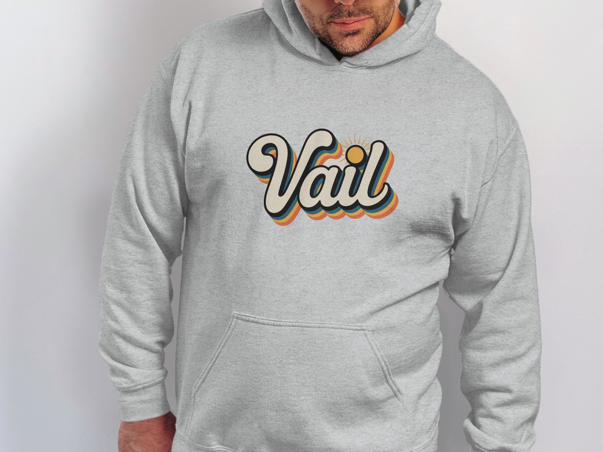 Vail Retro Design Hoodie Comfortable Stylish Product Type