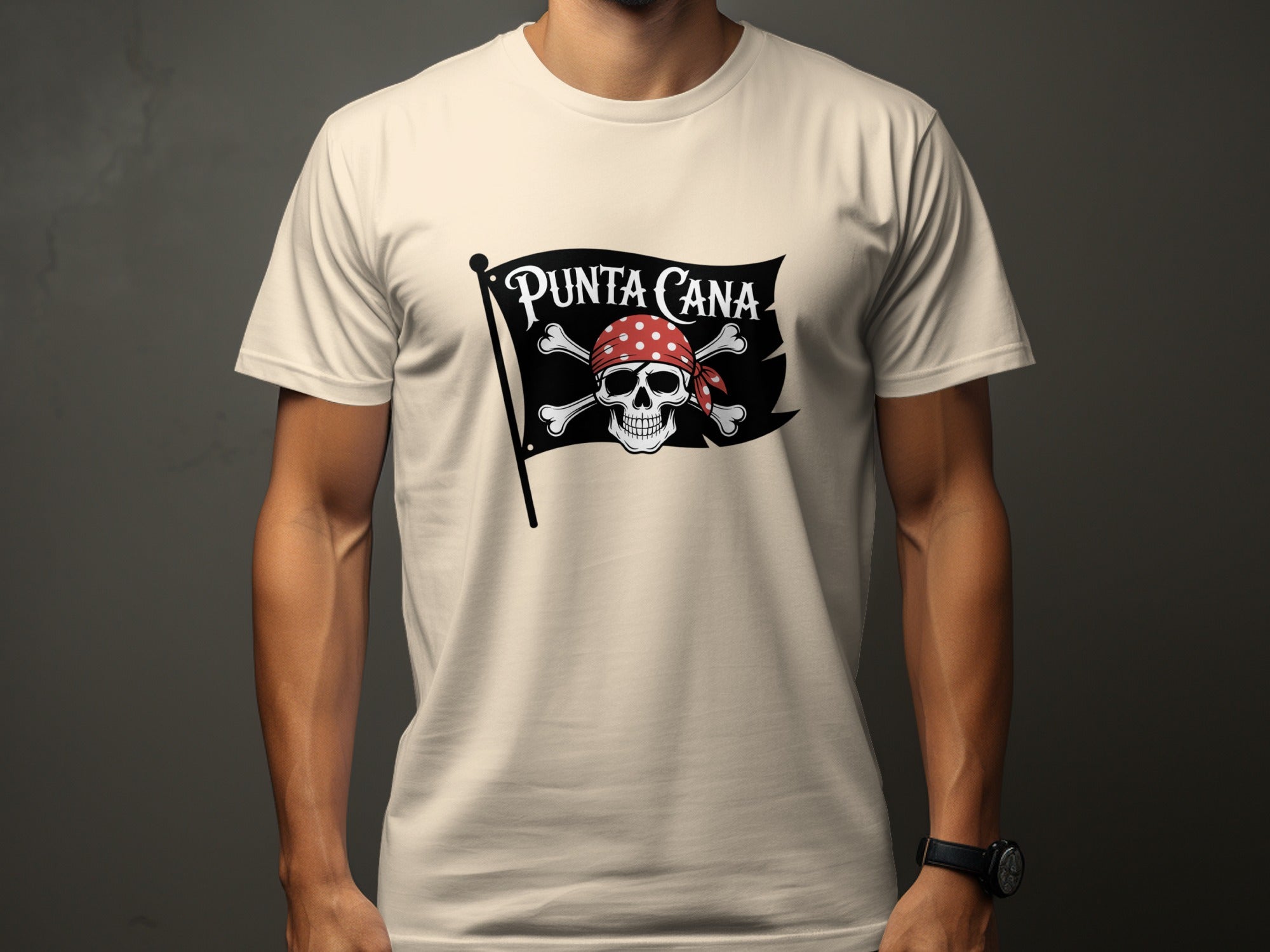 Punta Cana Pirate Skull Flag Graphic Tee product