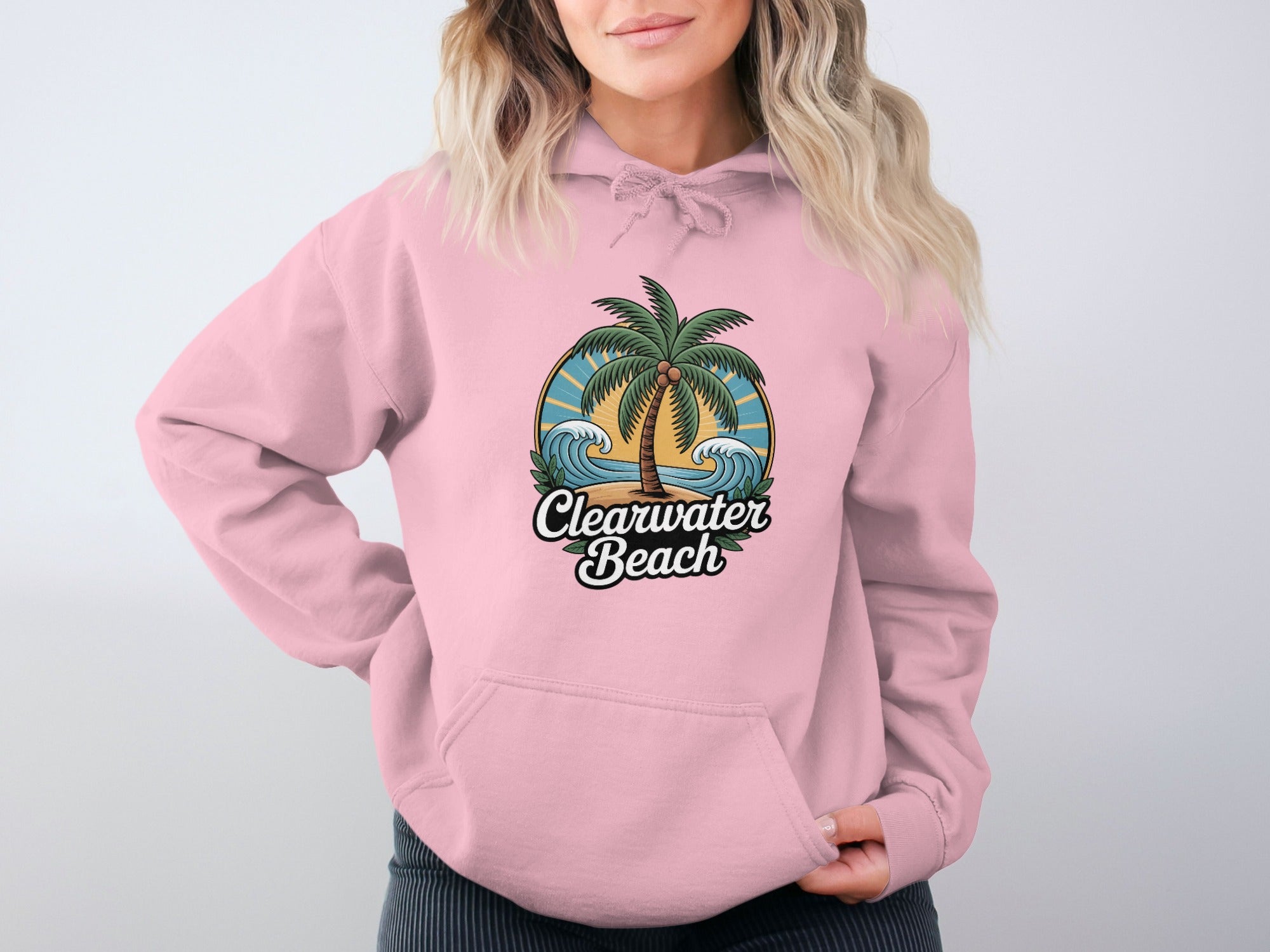 Clearwater Beach Printed Casual Hoodie product
