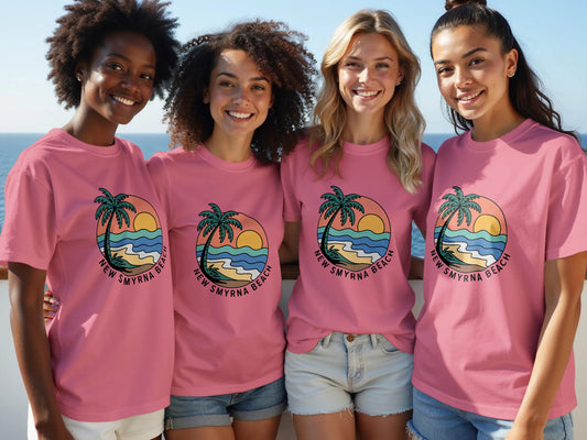 New Smyrna Beach Graphic Tee summer apparel product