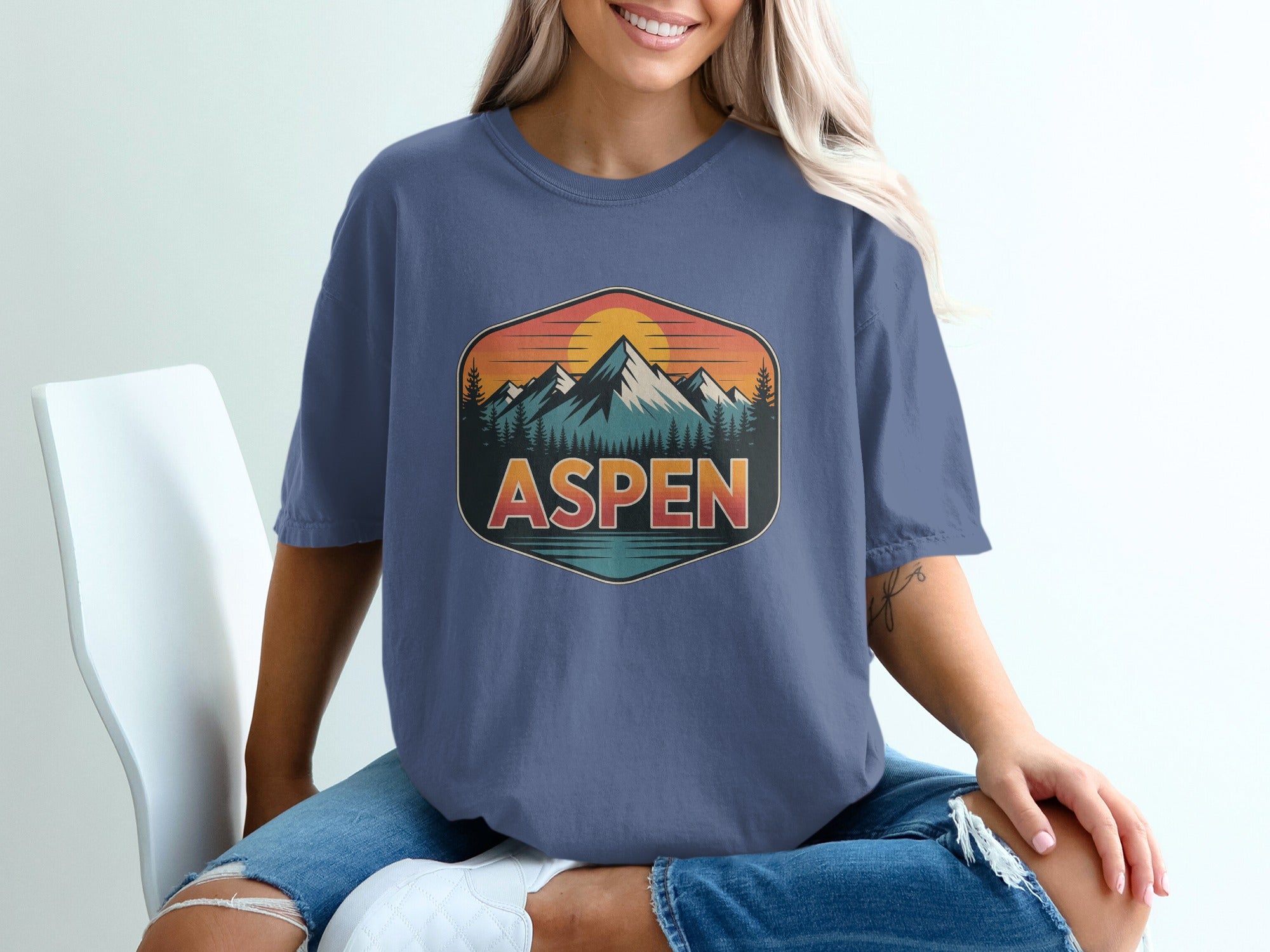 Aspen Mountain Sunrise Graphic T-Shirt product