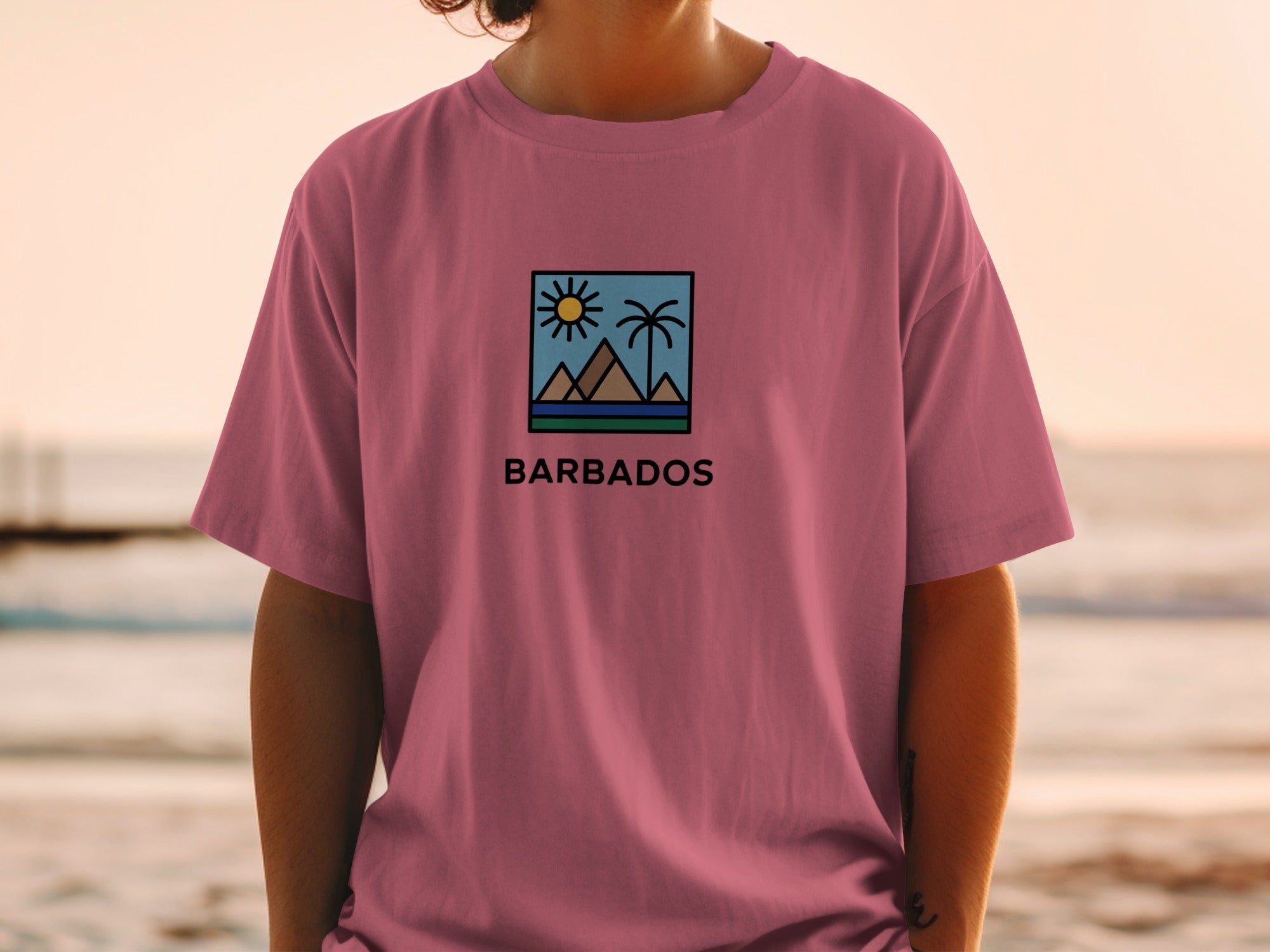 Barbados Beach Sunset Graphic Comfort Fit T-Shirt product