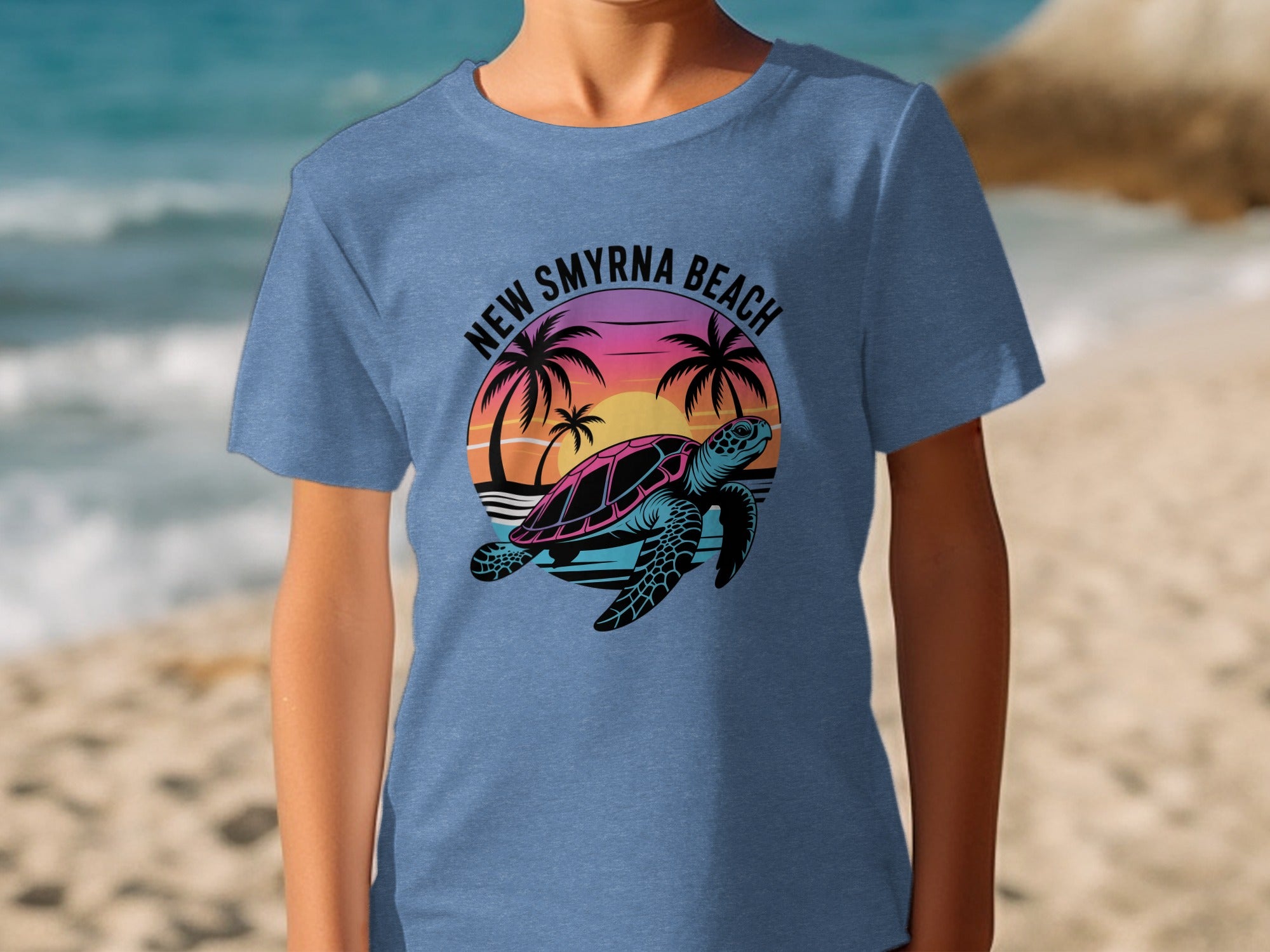 New Smyrna Beach Turtle Design Graphic Tee product