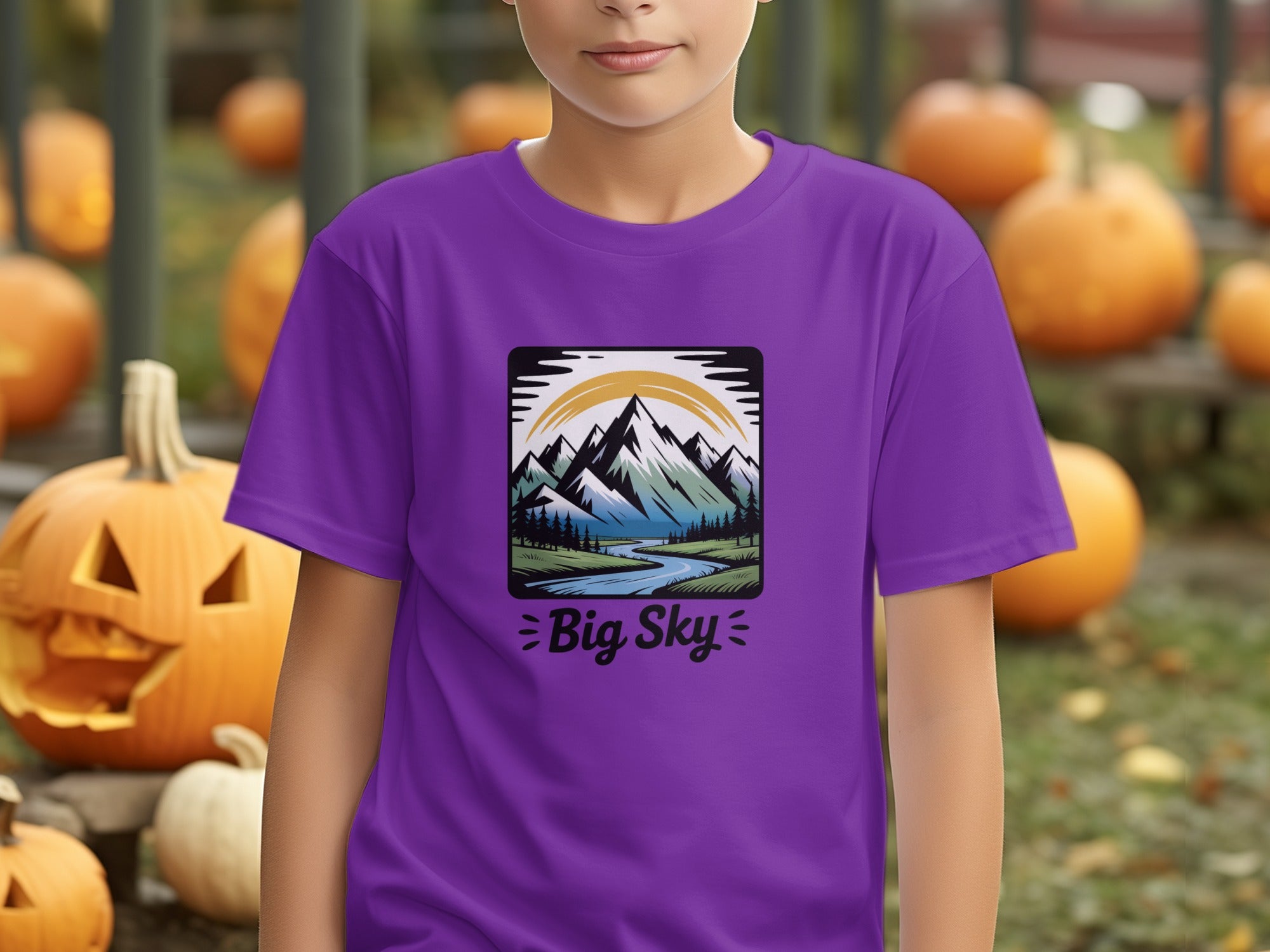 Big Sky Scenic Mountains Graphic T-Shirt