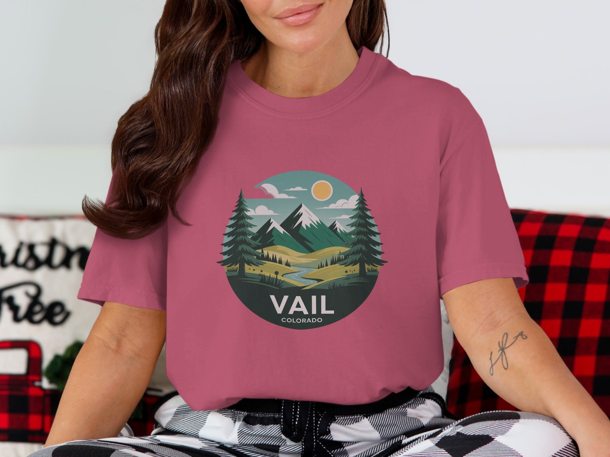 Vail Colorado Scenic Graphic Design T-shirt product