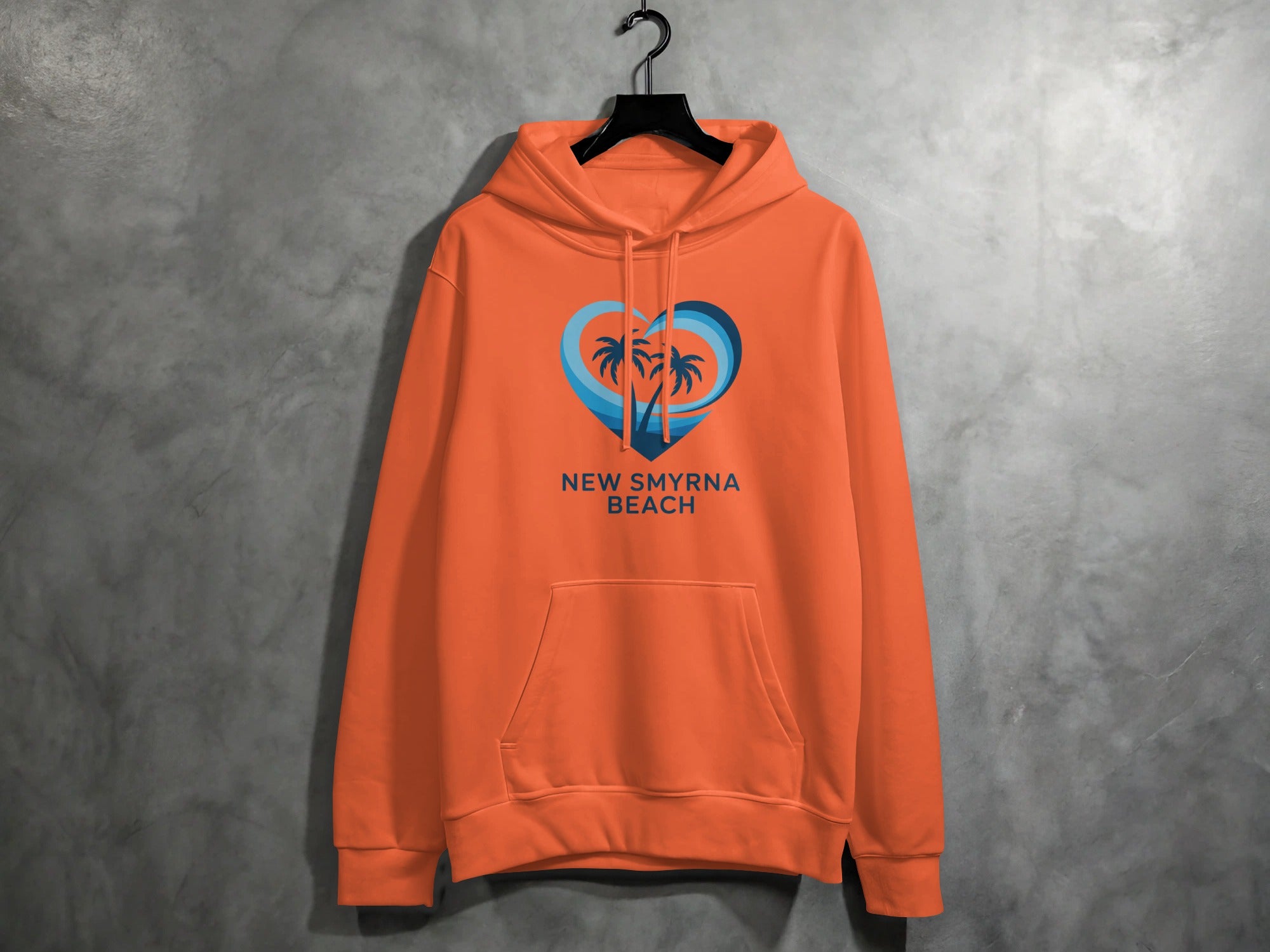 New Smyrna Beach Orange Hoodie Trendy Stylish product type