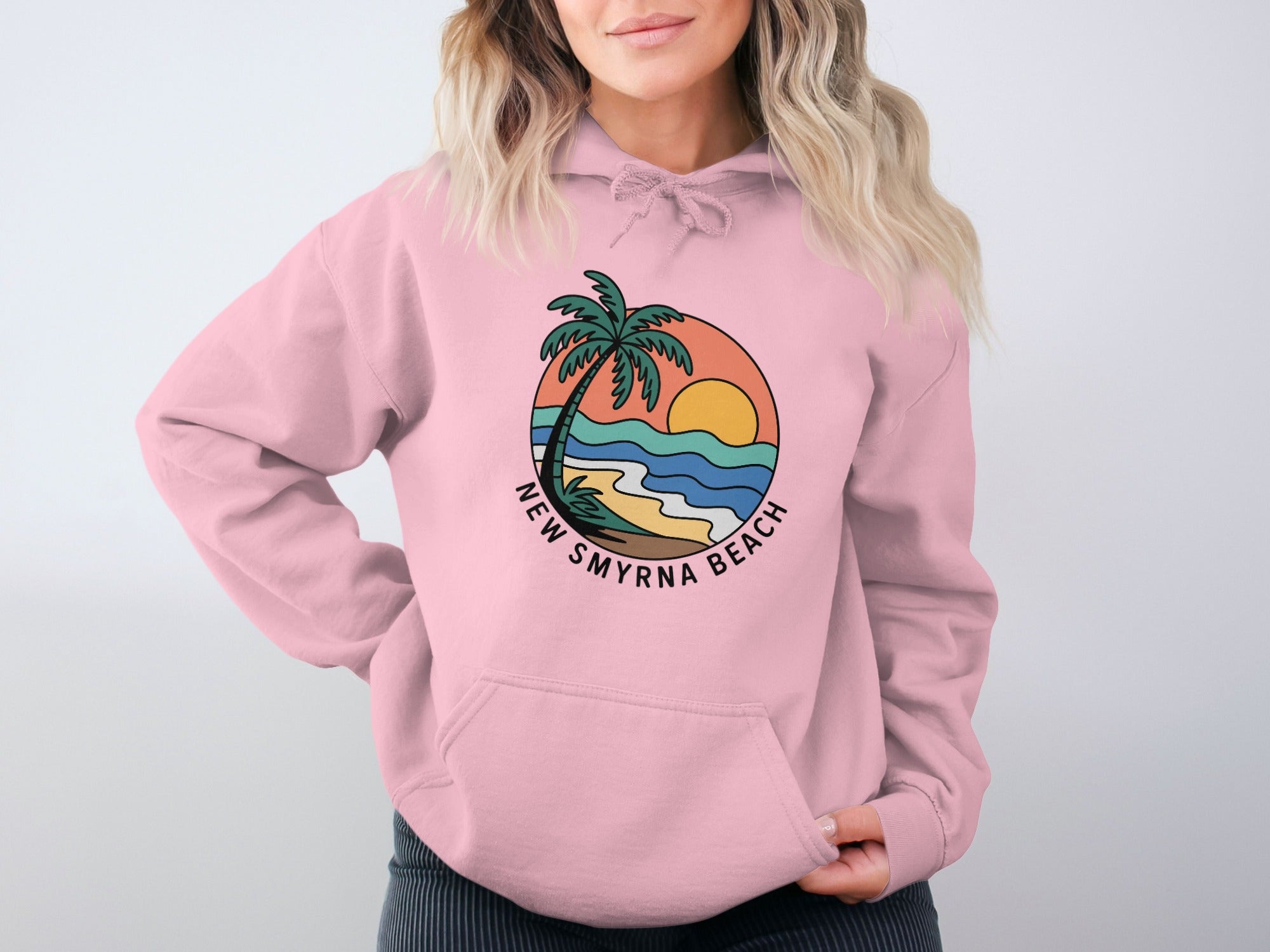 New Smyrna Beach Pastel Hoodie Casual Product