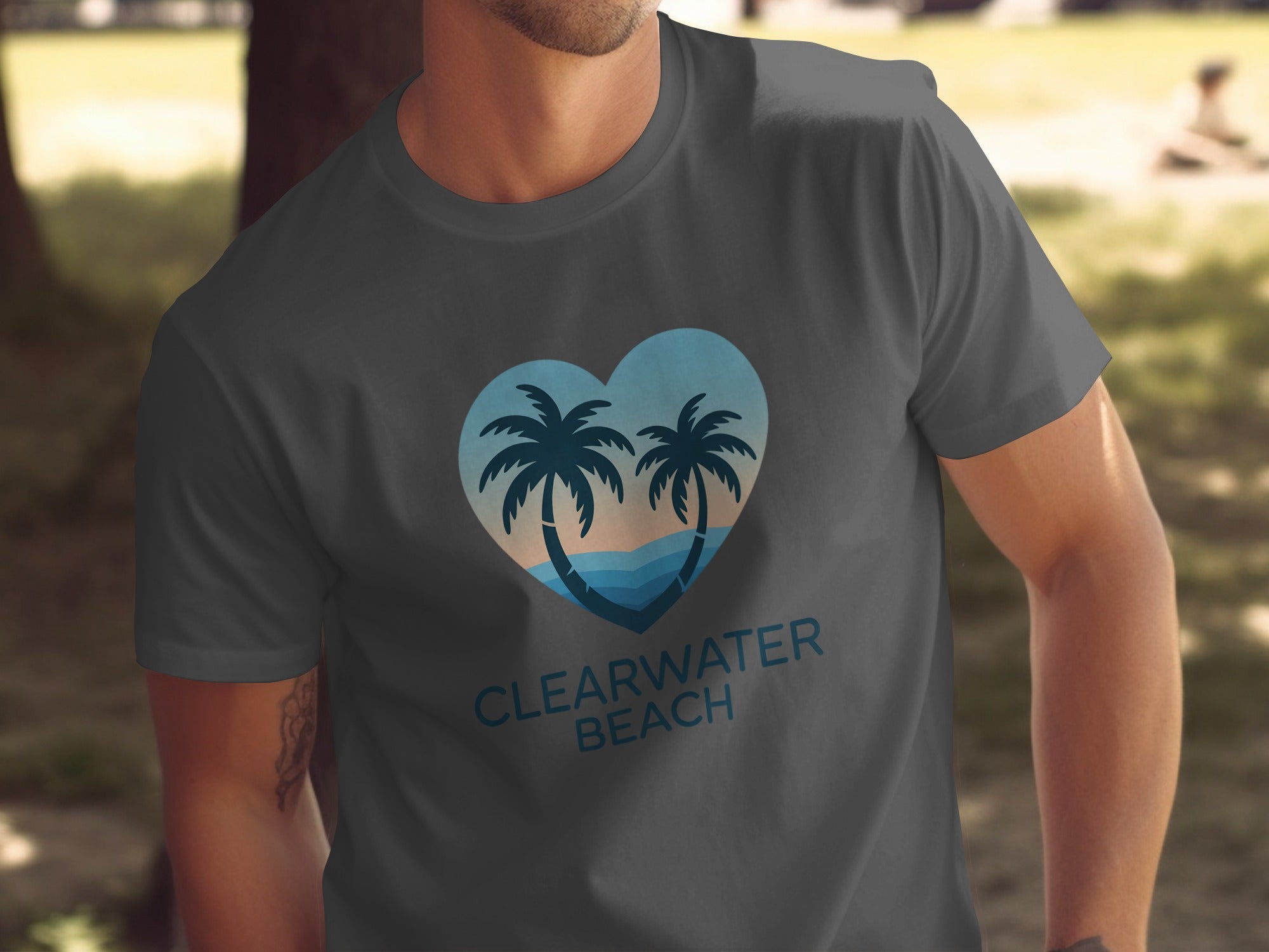 Heart Shaped Clearwater Beach Graphic Tee product