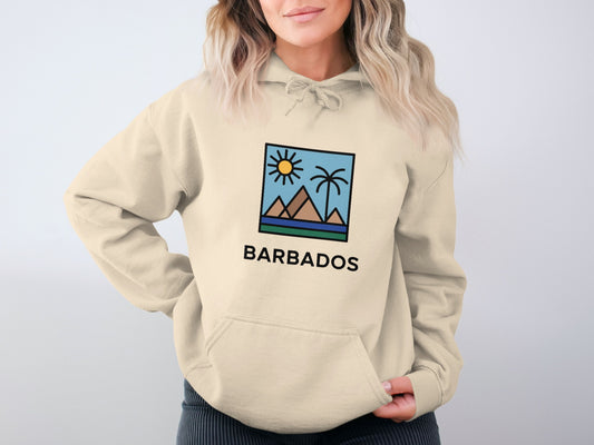 Stylish Barbados Hoodie with Vibrant Island Graphic product type