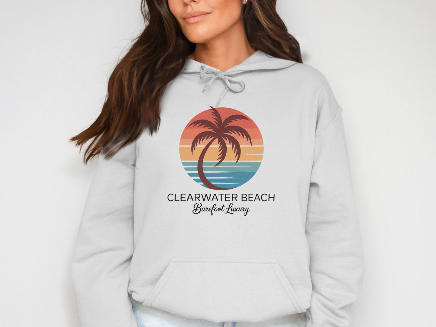 Clearwater Beach Sunset Design Hooded Sweatshirt product