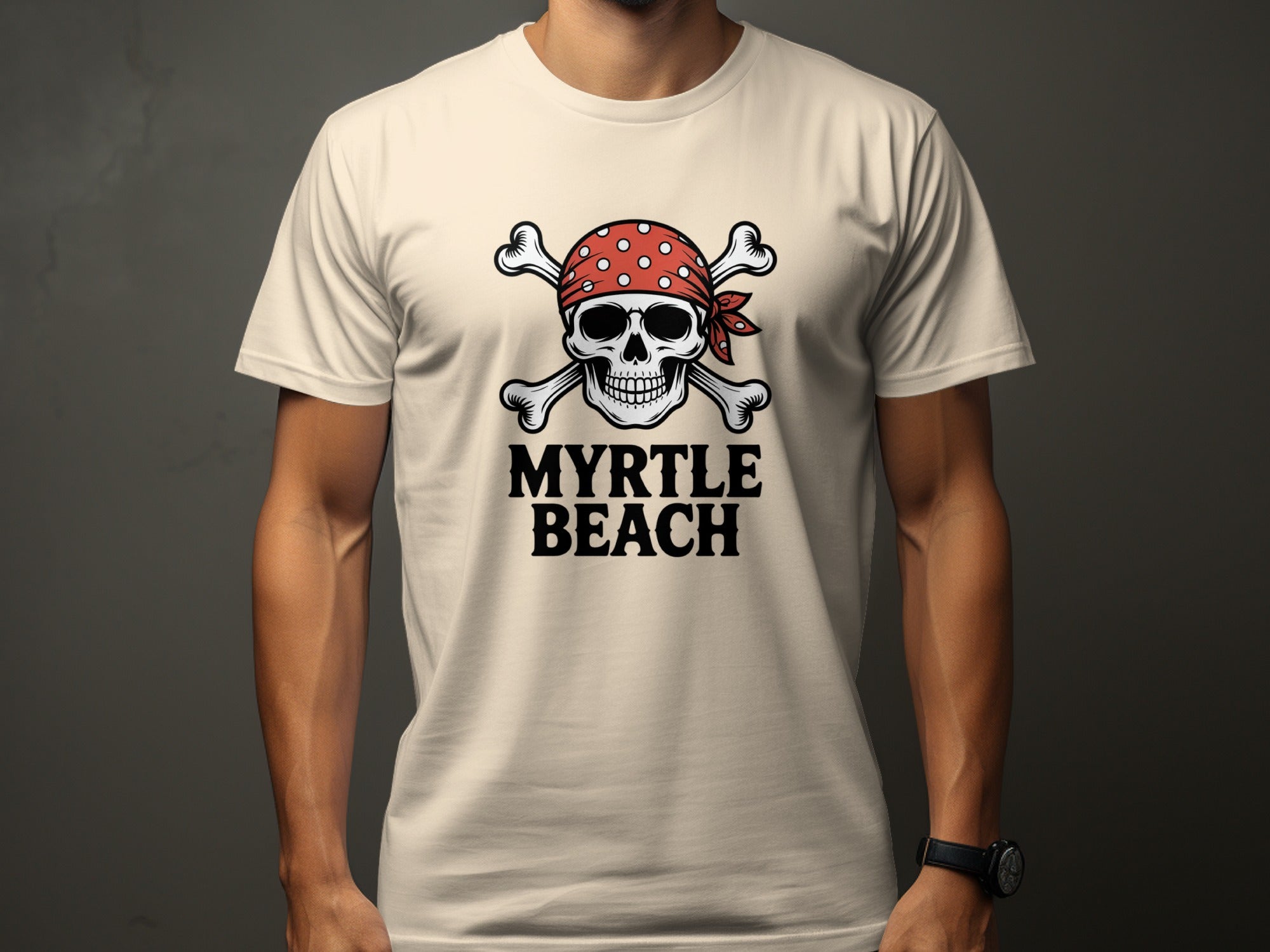 Myrtle Beach Skull and Crossbones Graphic T-shirt product