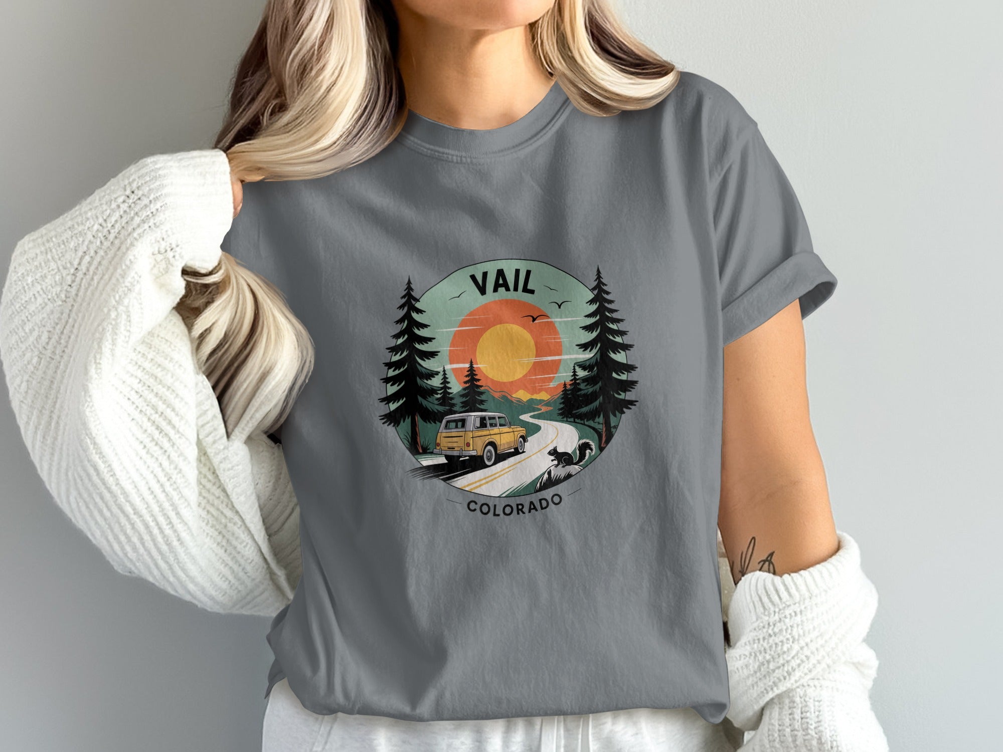 Vail Colorado Scenic Road Trip Graphic T-Shirt product