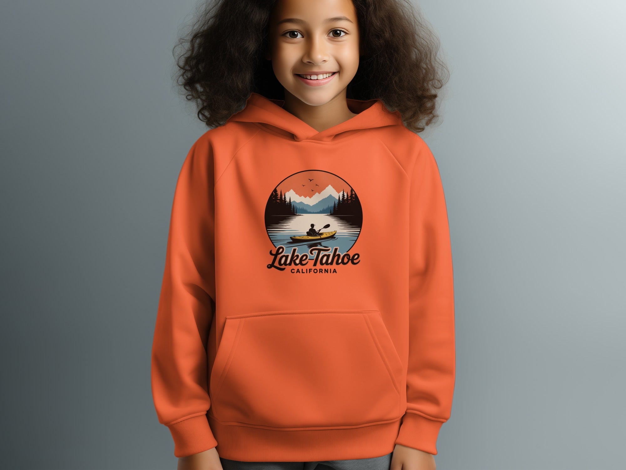 Lake Tahoe California Graphic Print Hoodie